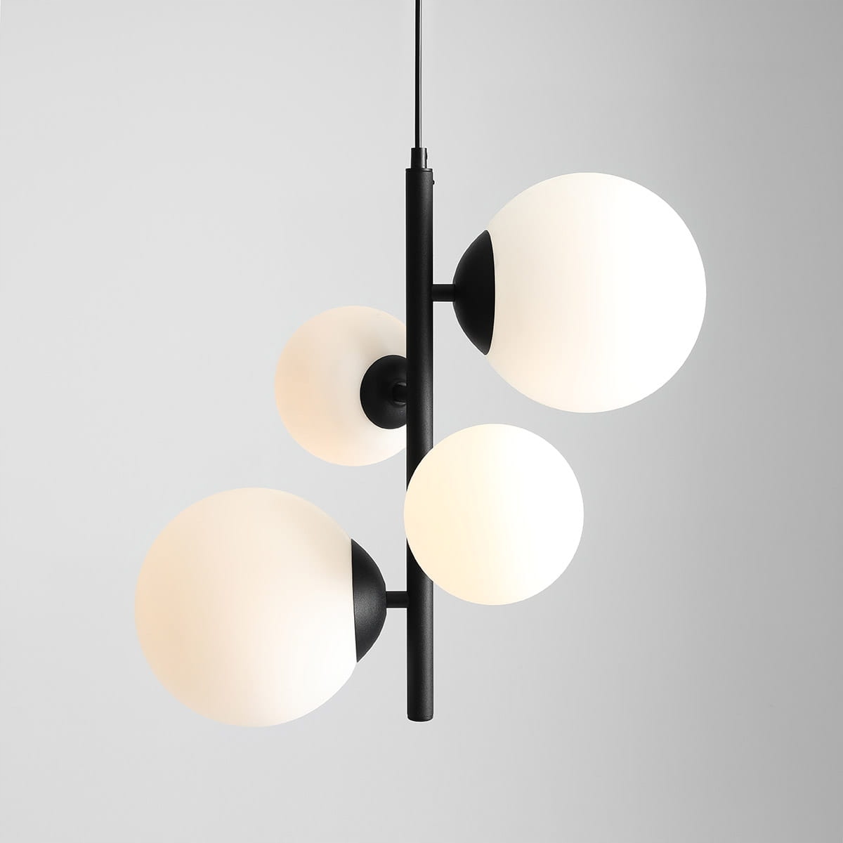 Bloom lampa wisząca 4-punktowa czarna Aldex