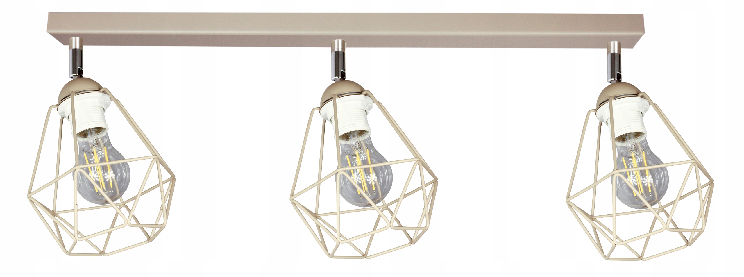 Stropní svítidlo na kloubech, lustr Diamond 3, béžová, loft, stropní lampy