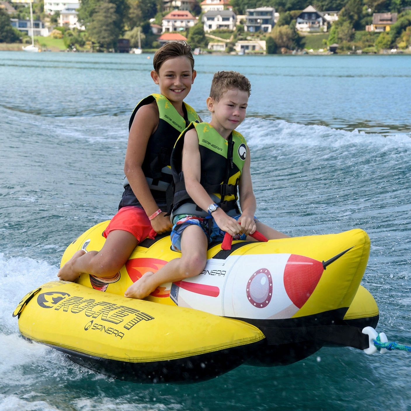 PŁYWADŁO DO HOLOWANIA ciągnięcia towable BANAN SPINERA rocket dla 2 osób Model Rocket 2