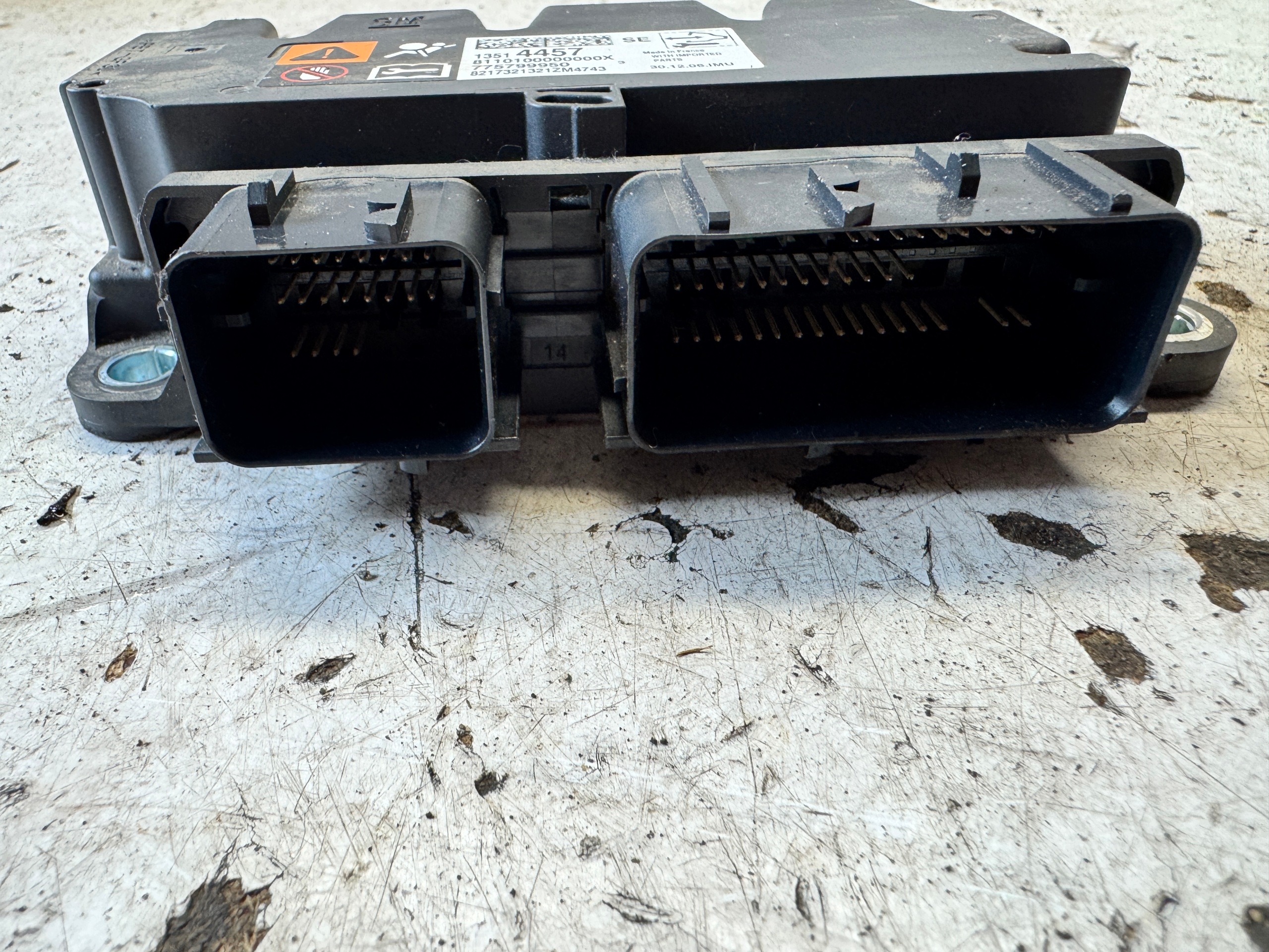 OPEL ASTRA K 5 SENSOR modulo airbag airbag 13514457 SE