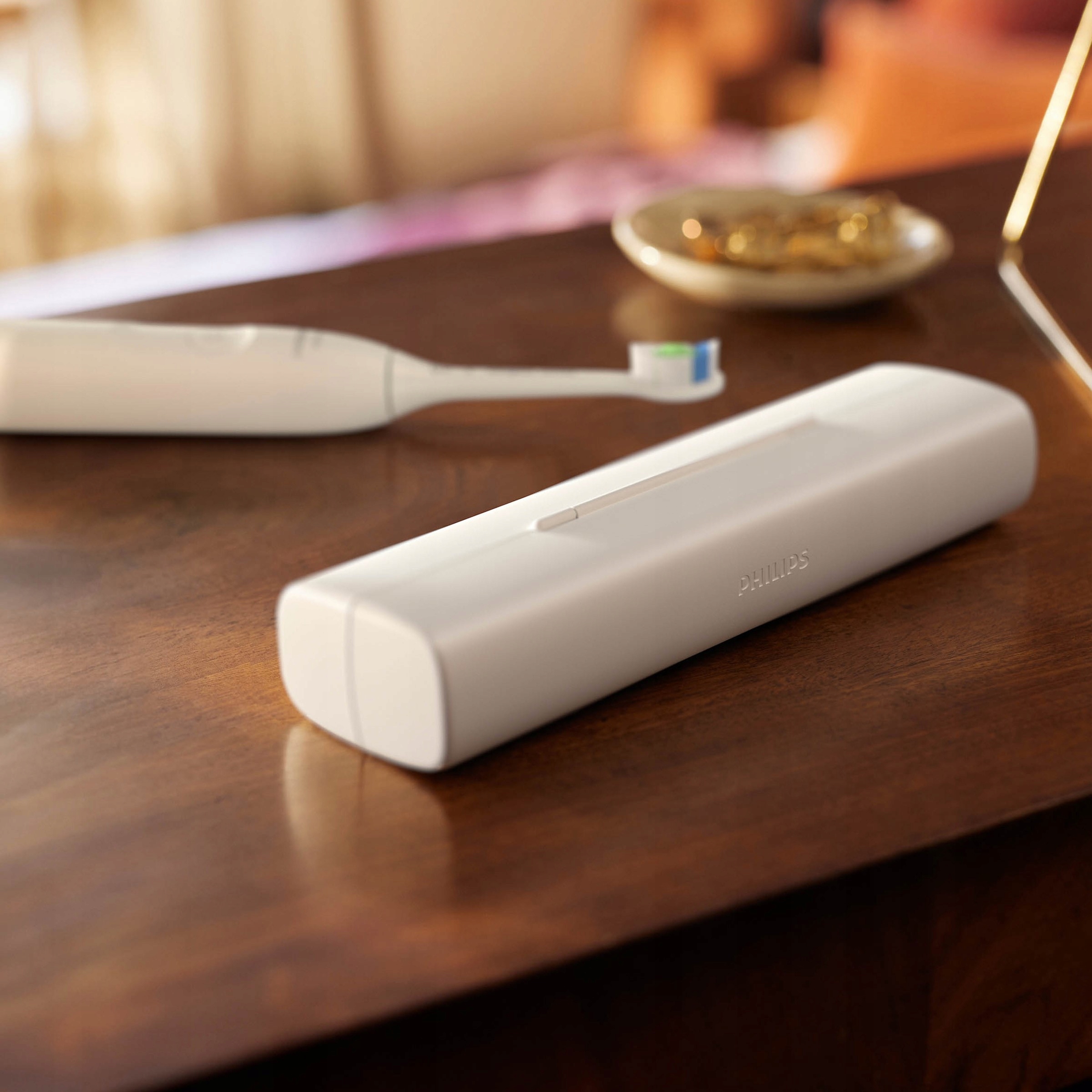 2x Philips Sonicare 5300 szczoteczka soniczna zestaw biała czarna HX7109/01