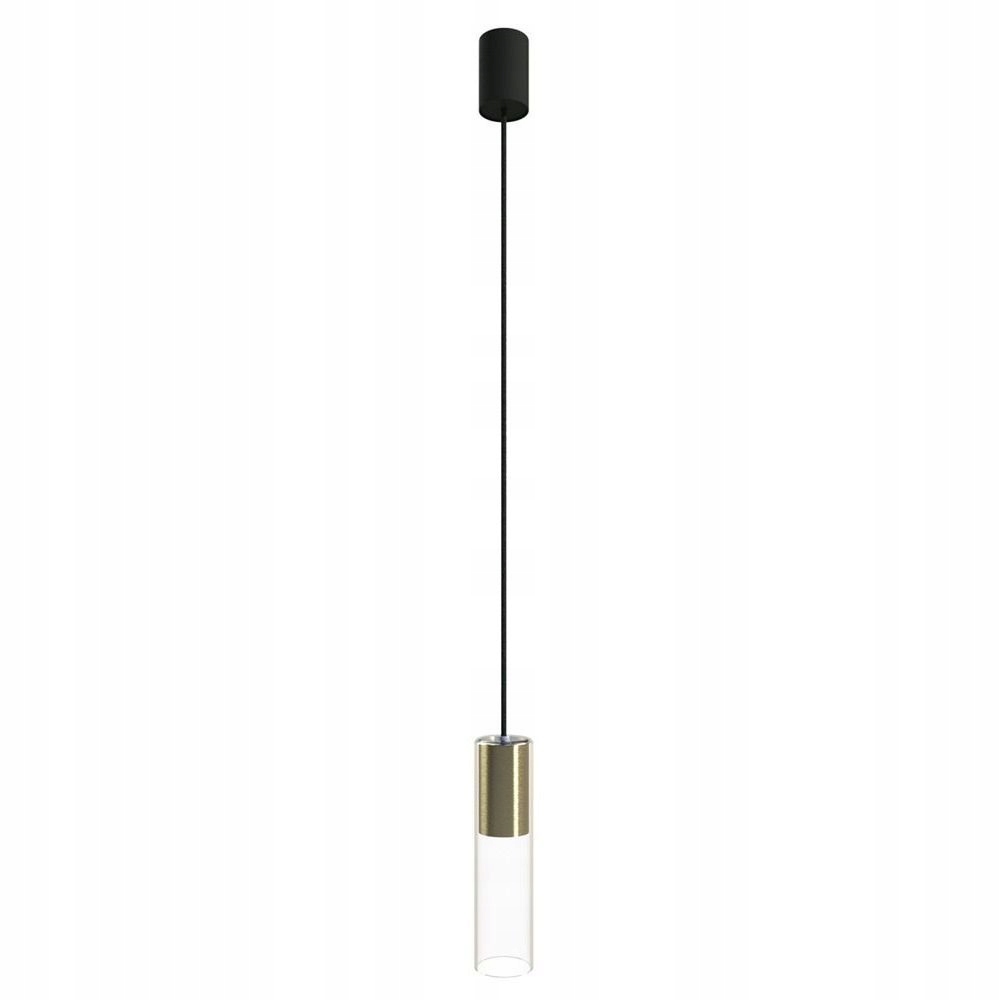 Priehľadná závesná lampa Cylinder M glamour nad stôl Nowodvorski