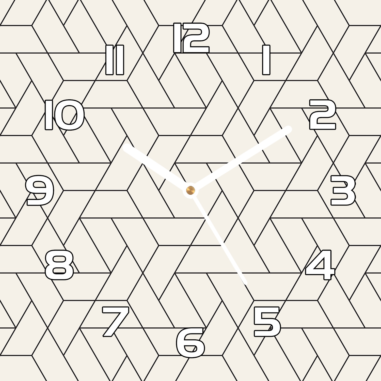 

Zegar szklany do salonu Minimalistyczny wzór 30x30