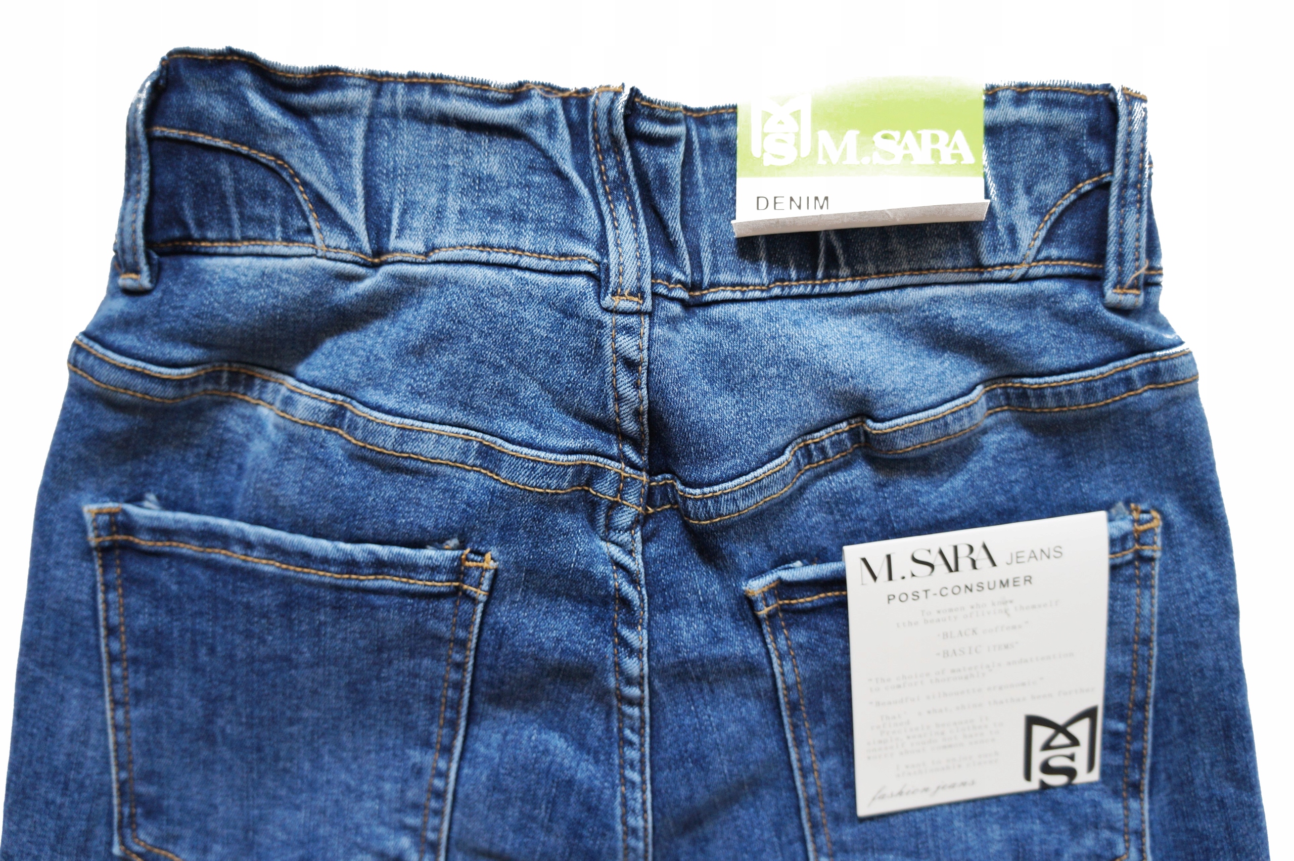 tujkama_новость M. SARA MOM jeans FIT высокая талия Cut mom jeans