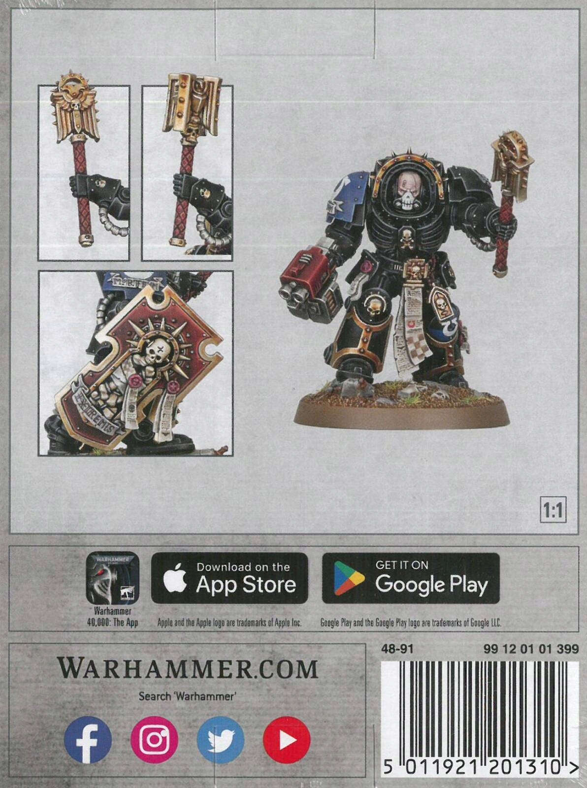 Space Marines Chaplain in Terminator Armour System Warhammer 40000