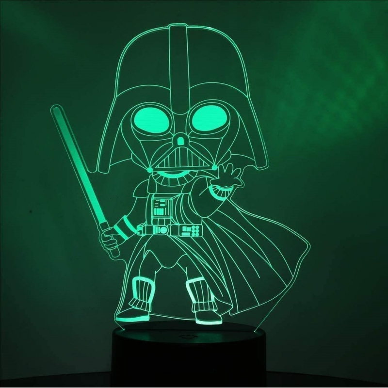 Lampka Nocna 3DLed Pilot Lord Vader Star Wars Marka Plexido