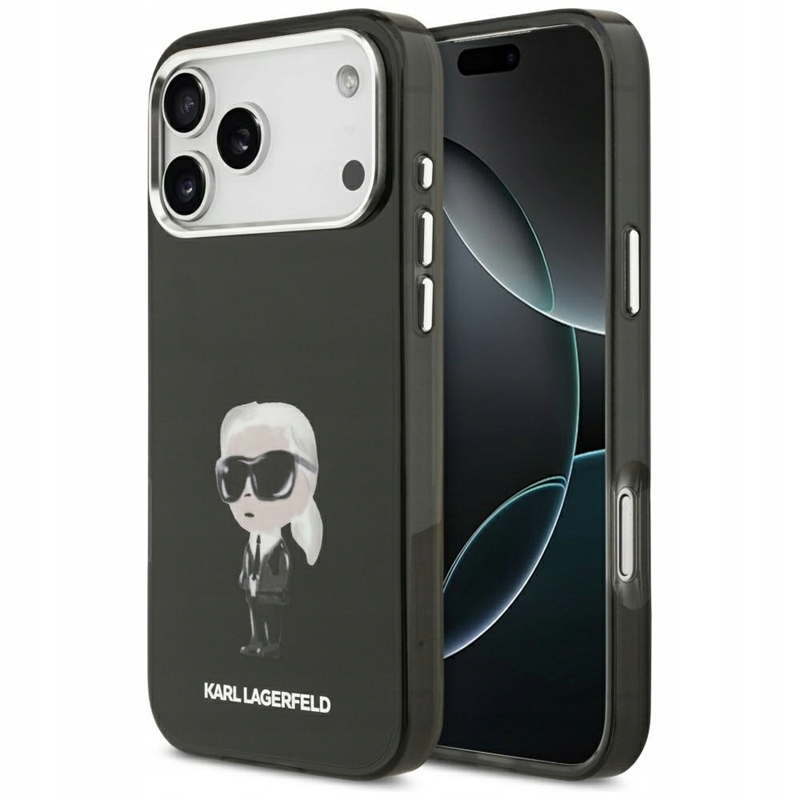 Karl Lagerfeld IML Pouzdro pro iPhone 17 Pro Max (černé)