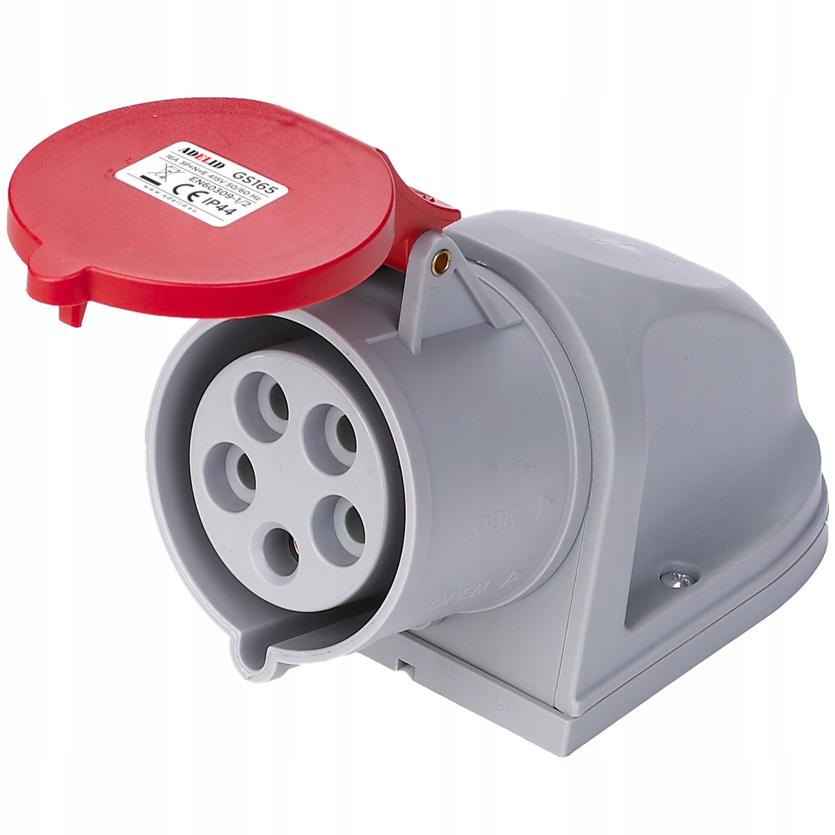 

Gniazdo Siłowe Stałe 16A 5P 400V Siła IP44 16/5