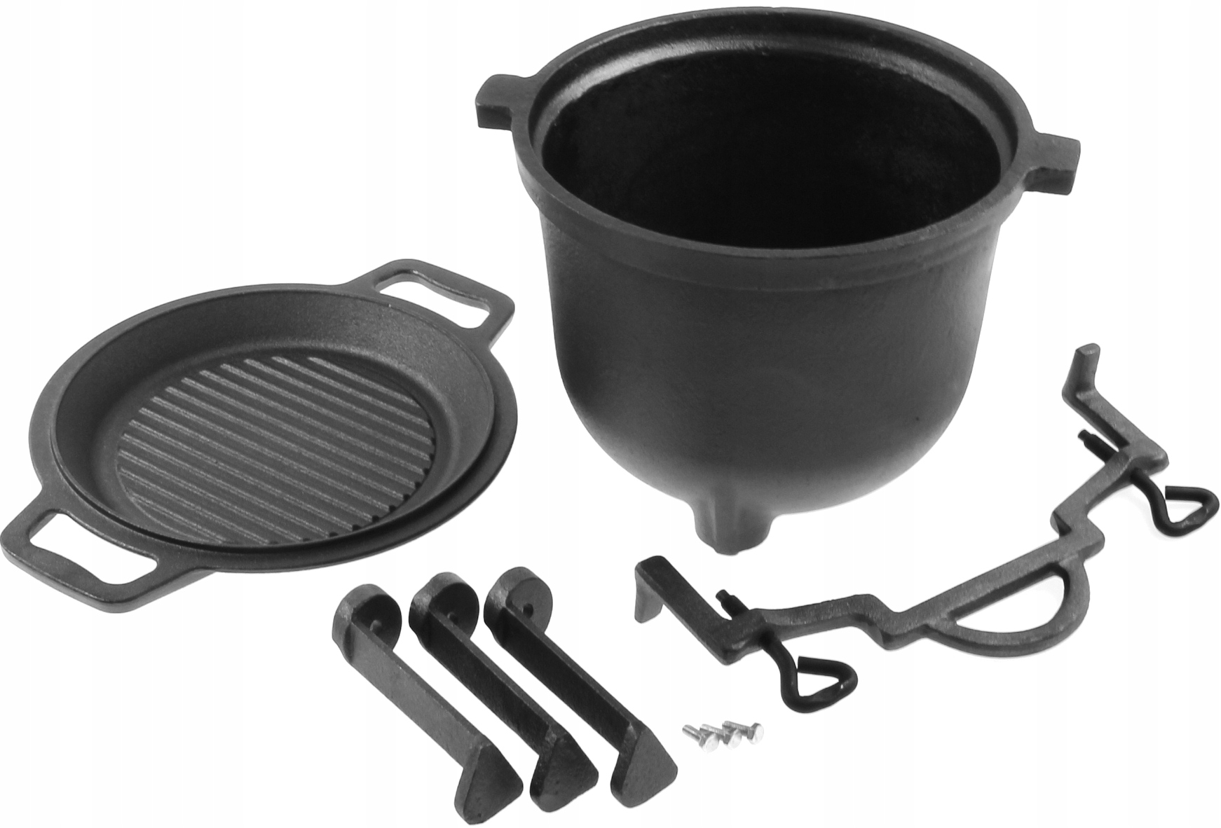 Kociołek myśliwski na pieczonki 8l żeliwny 2w1 grill Informacje dodatkowe powłoka emaliowana