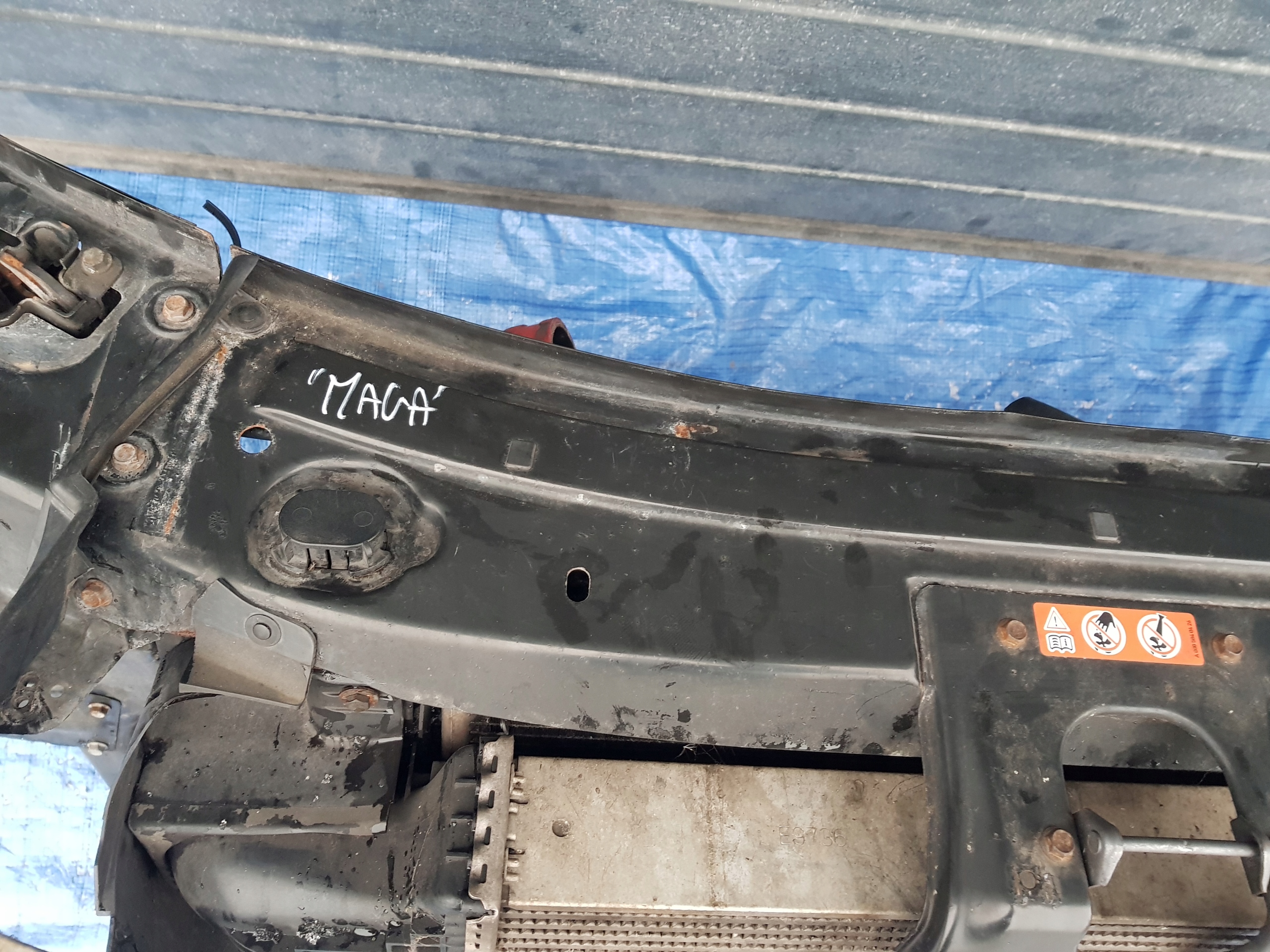 support panel for radiators radiator MERCEDES GL X164 4.0 4.2 CDI V8