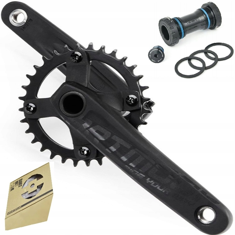 Mechanizm korbowy Dartmoor Rock V.2 (175 mm) suport czarny