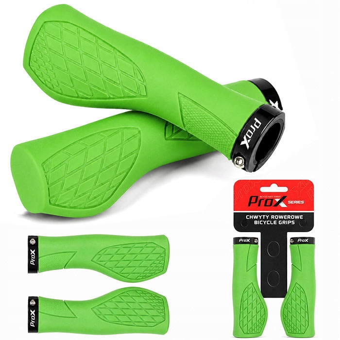 Chwyty Prox GP-35 130MM Skręcane Ergonomiczne- Green