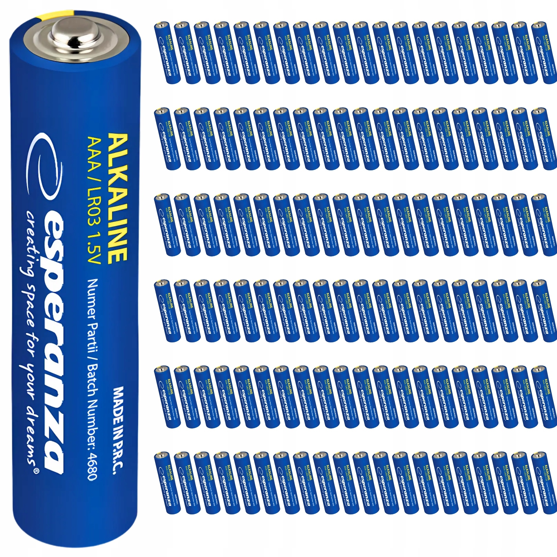 120X Baterie Alkalické Baterie Sada Aaa Pro Tužkové Baterie Výkonné R3 LR03 1.5V