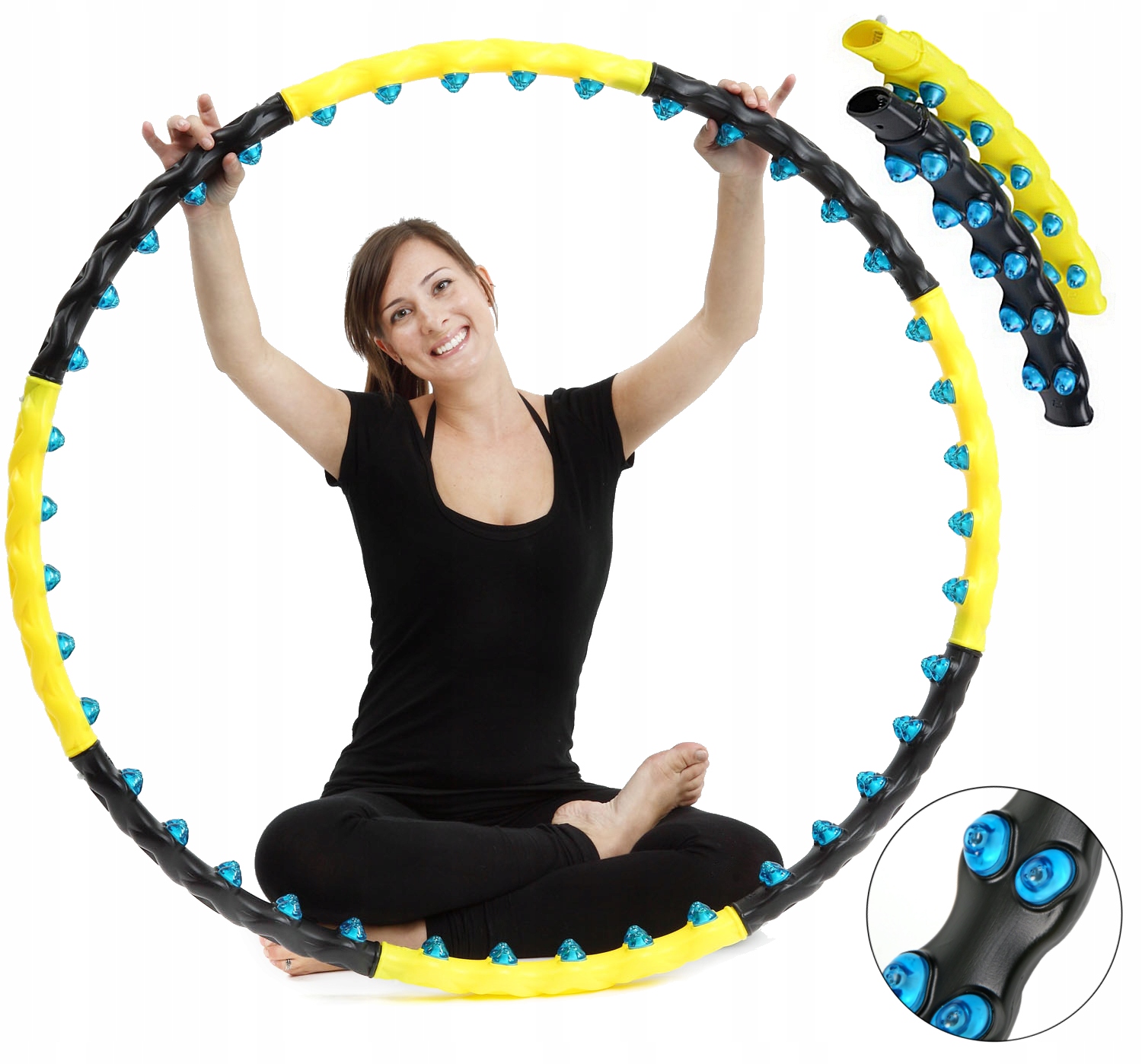 

Odchudzające Hula Hop Z Masażerem Składane 110 cm