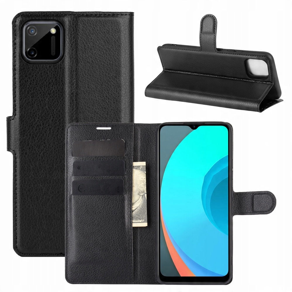 

Etui Portfel Litchi Pokrowiec Case Do Realme C11