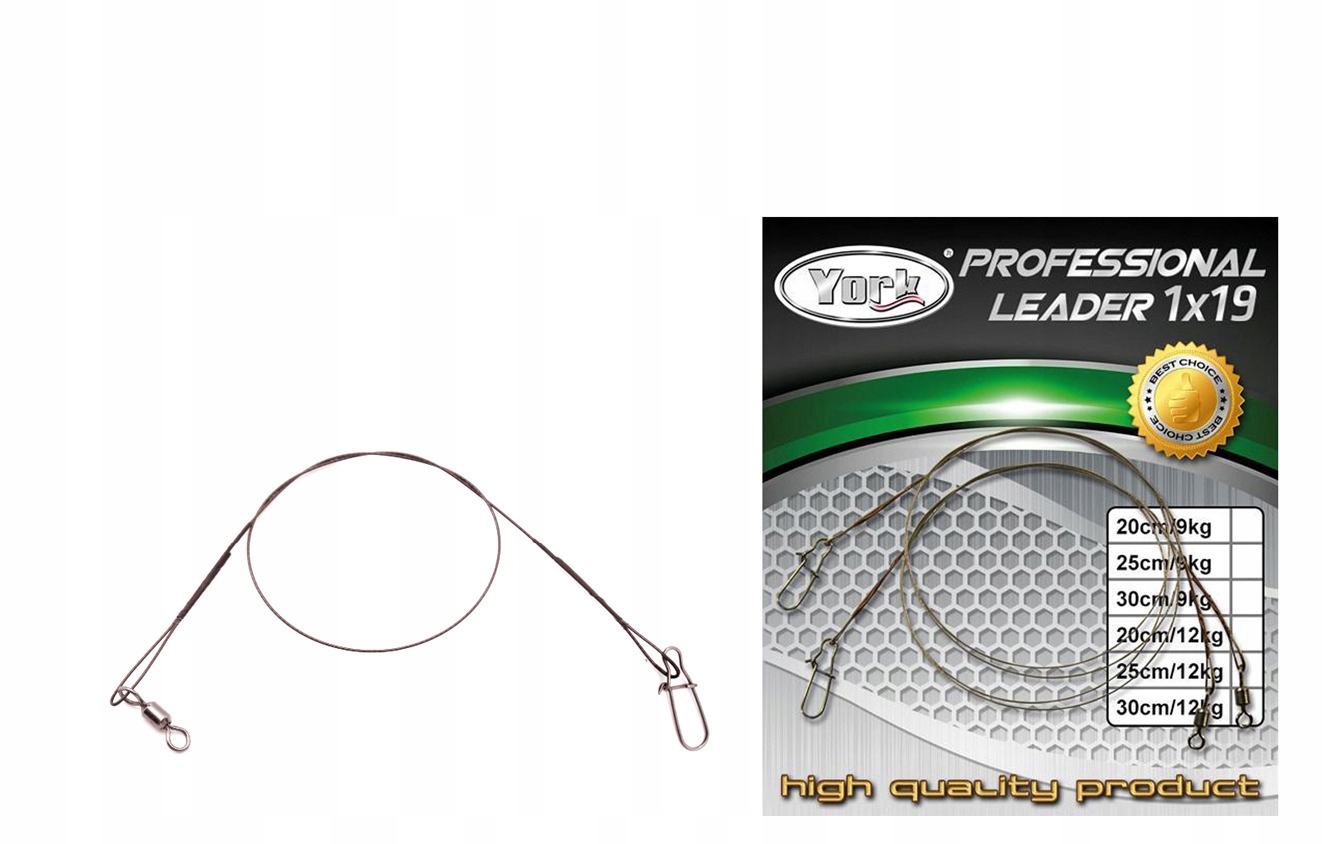 

Przypon Profesjonal Spinningowy 1x19 30cm/9kg 2szt