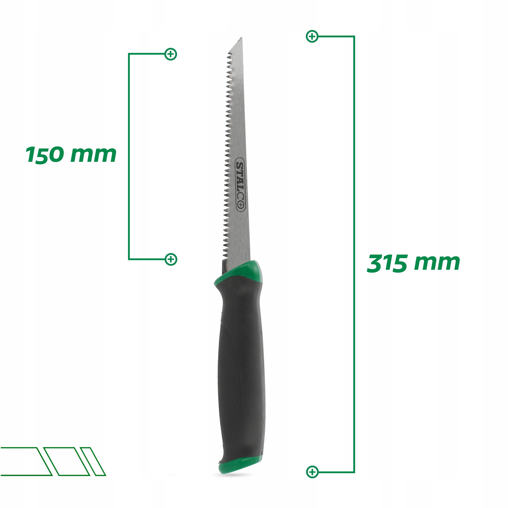 PIŁA NÓŻ Płyt G-K Kartonowo Gipsowych Regipsu Ręczna BRZESZCZOT 150 mm Stal Długość ostrza 150 mm