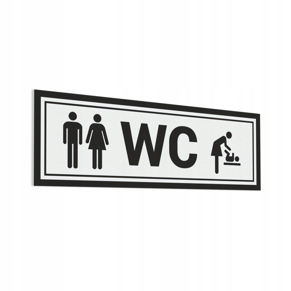 

Wc, przewijak naklejka na drzwi 10x30