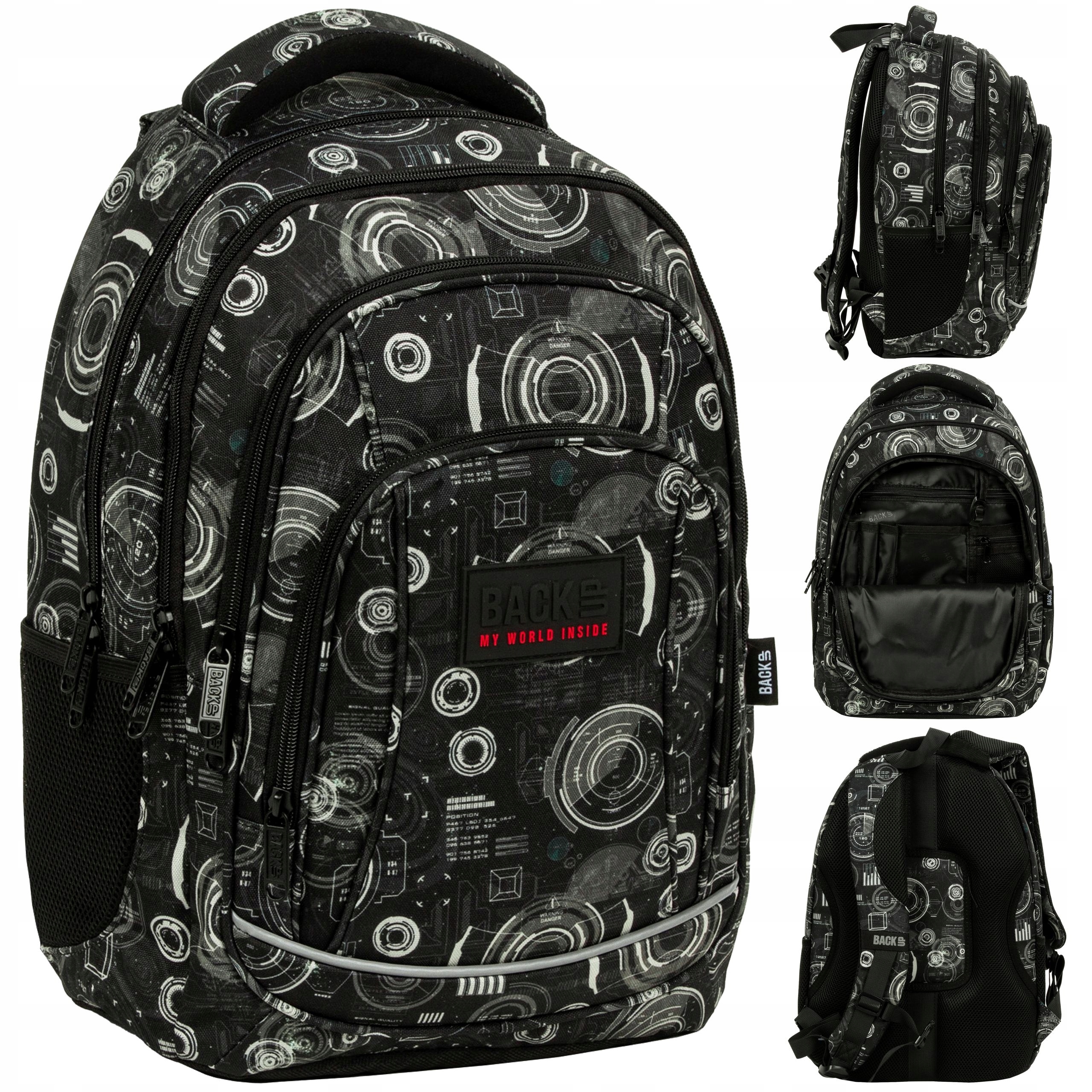 PLECAK MŁODZIEŻOWY 4 KOMORY DLA CHŁOPCA NEO BACKUP