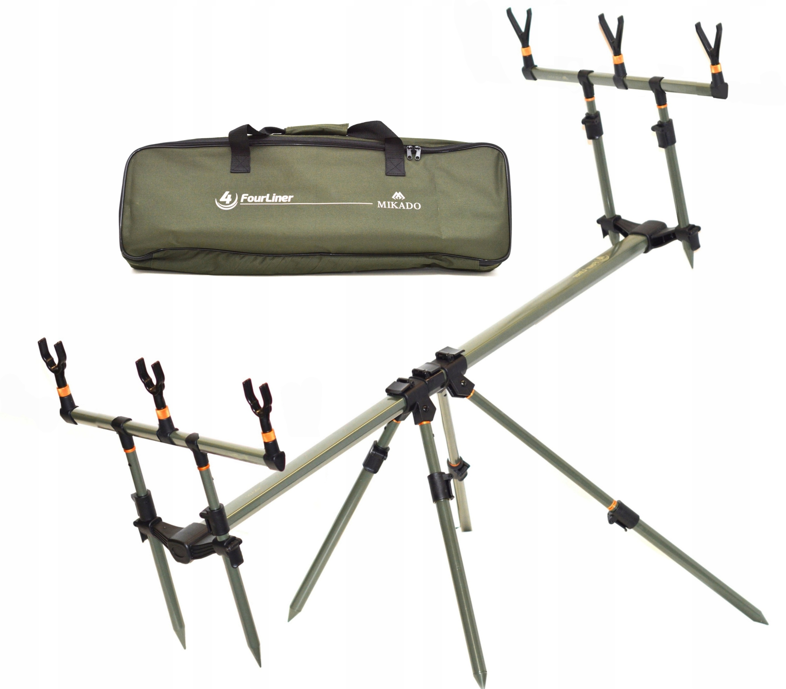 

Stojak Mikado Rod Pod Na 3 Wędki Threeliner