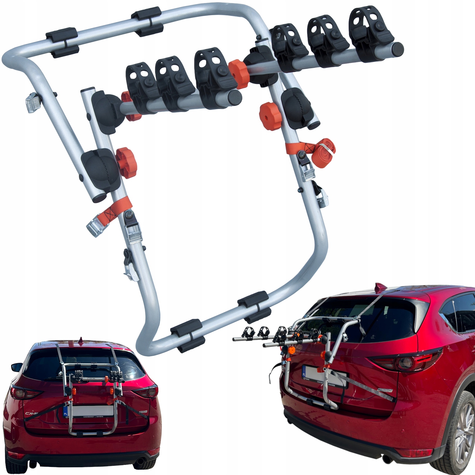 

Aguri Spider 3 Silver Bagażnik rowerowy na klapę