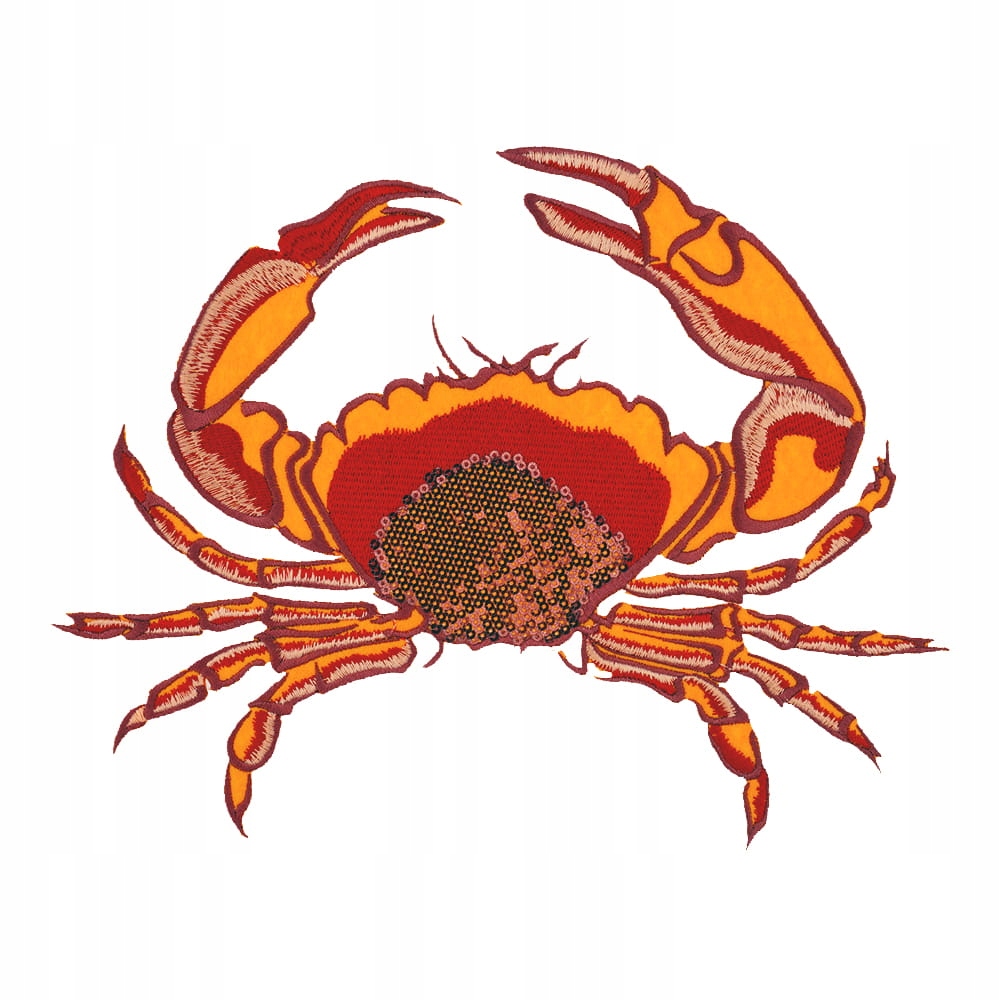 Naszywka na ubranie - Krab pomarańczowy