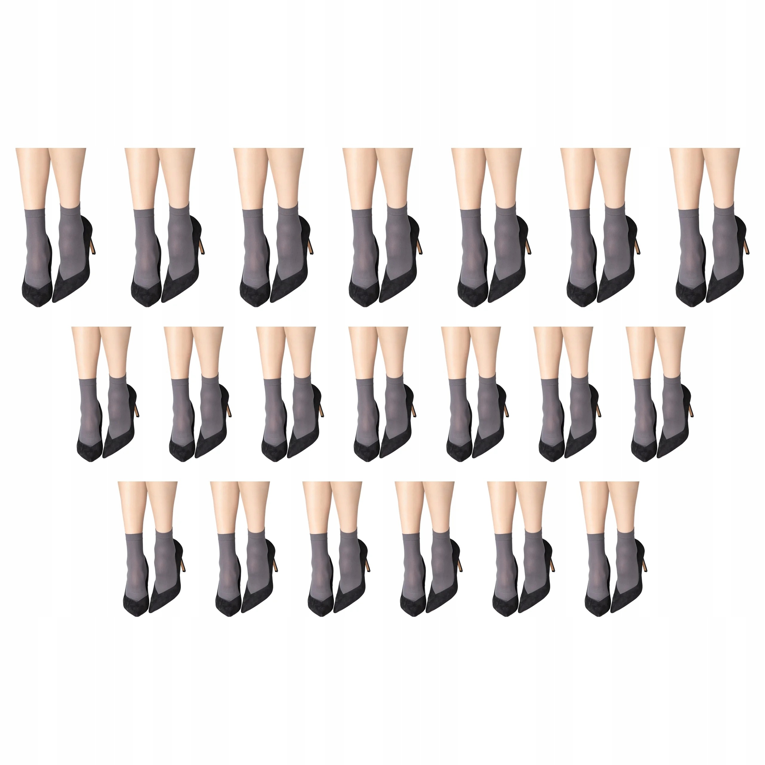 10 x Ponožky Soks 40 den Marilyn Grigio 2 páry v balení