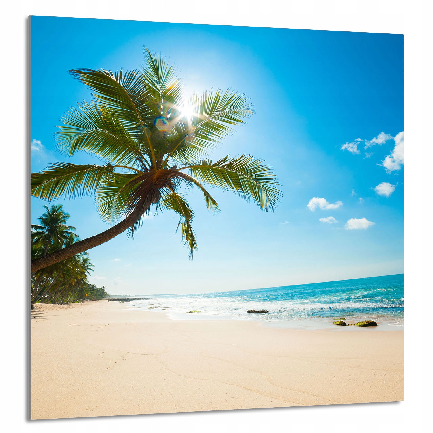 Skleněný Panel Do Kuchyně 60x65 Pláž Tvrzené Sklo