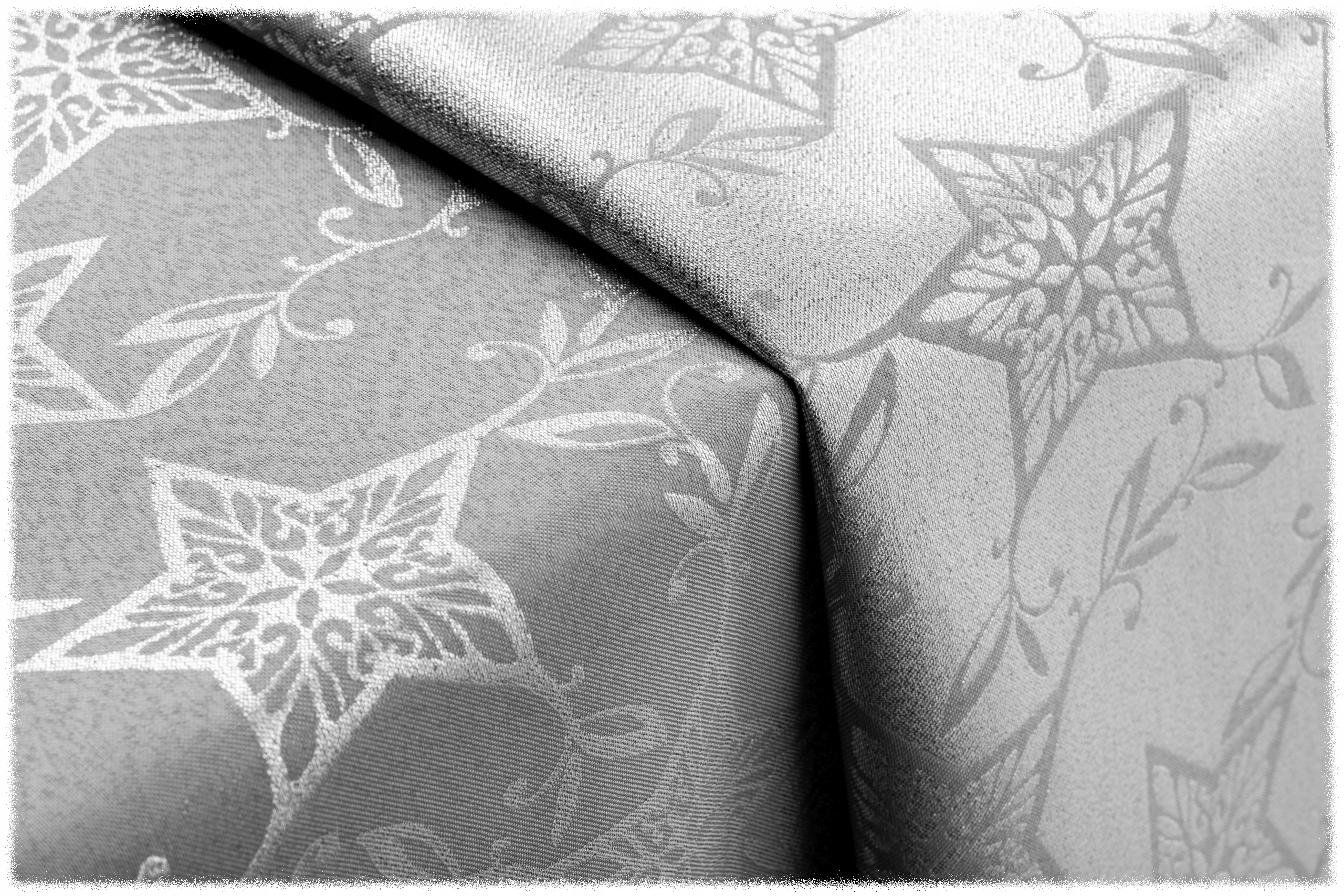 

obrus Dwustronny 130x280 Popiel srebrny Wigilia