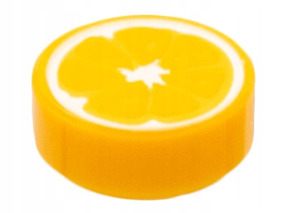 

Lego 98138pb262 Tile 1x1 plaster pomarańczy nadruk
