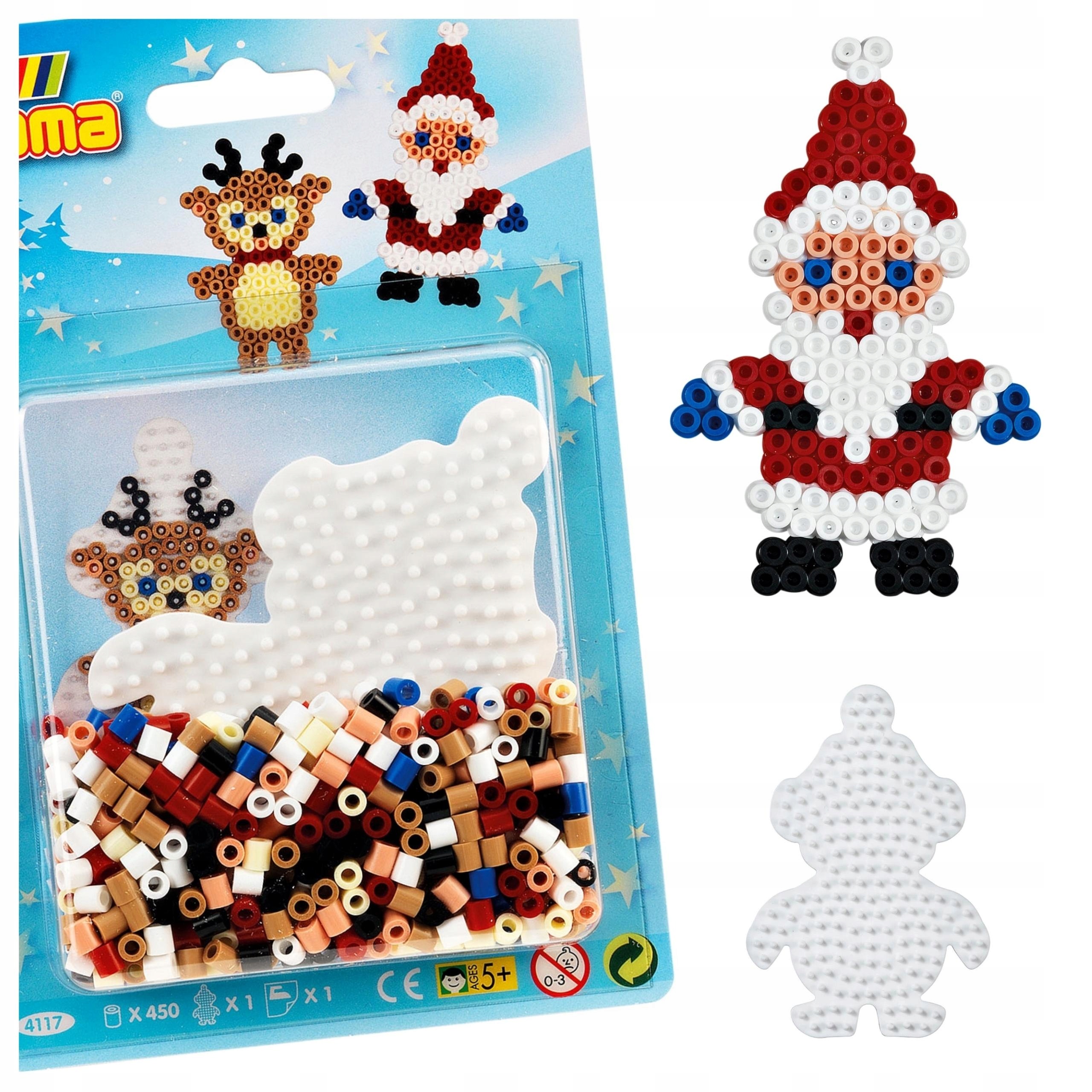 

Koraliki do prasowania zestaw świąteczny Mikołaj