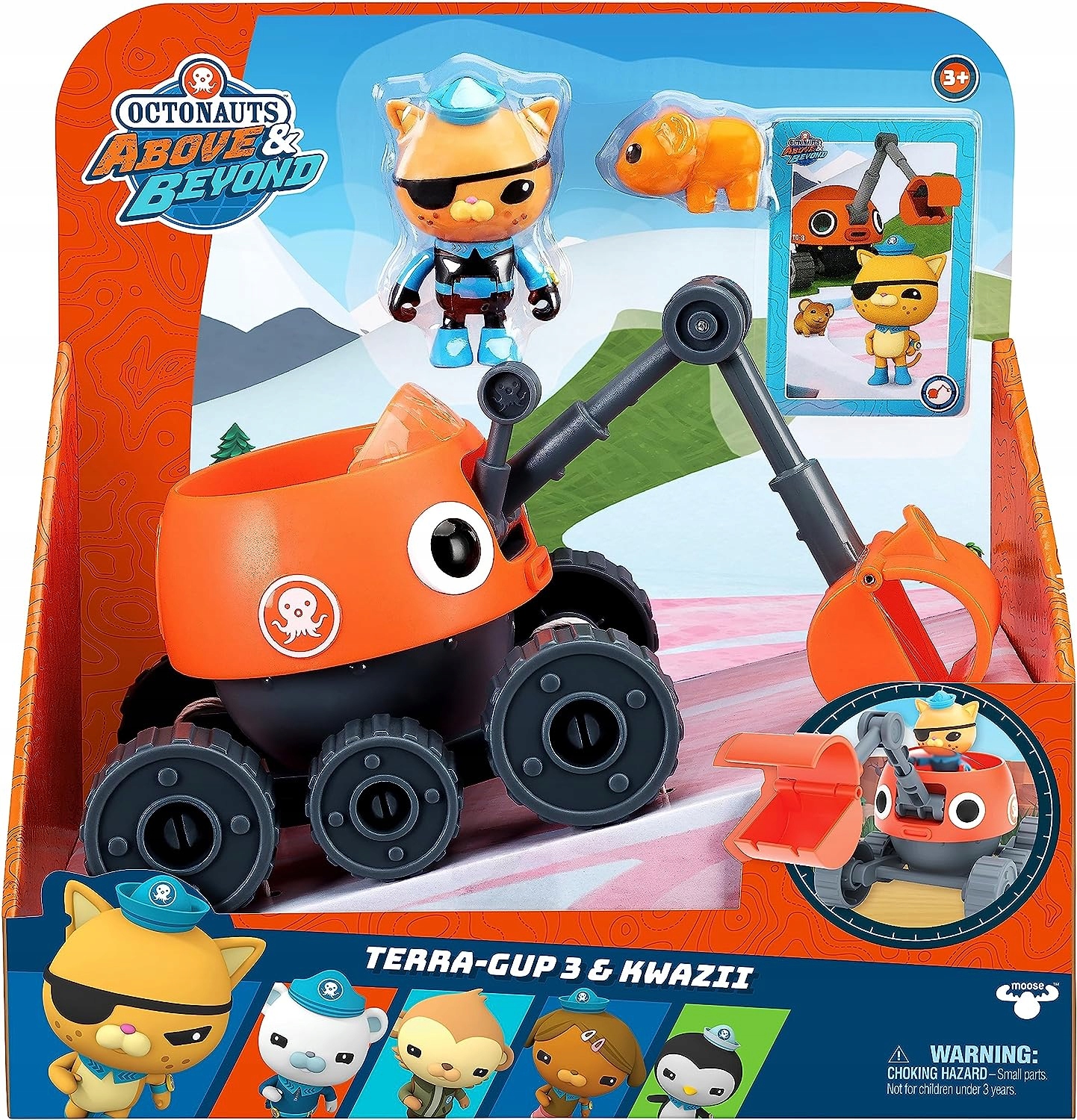 Zestaw figurek Moose Toys Oktonauci Przygody na lądzie Terra-Gup 3 &
