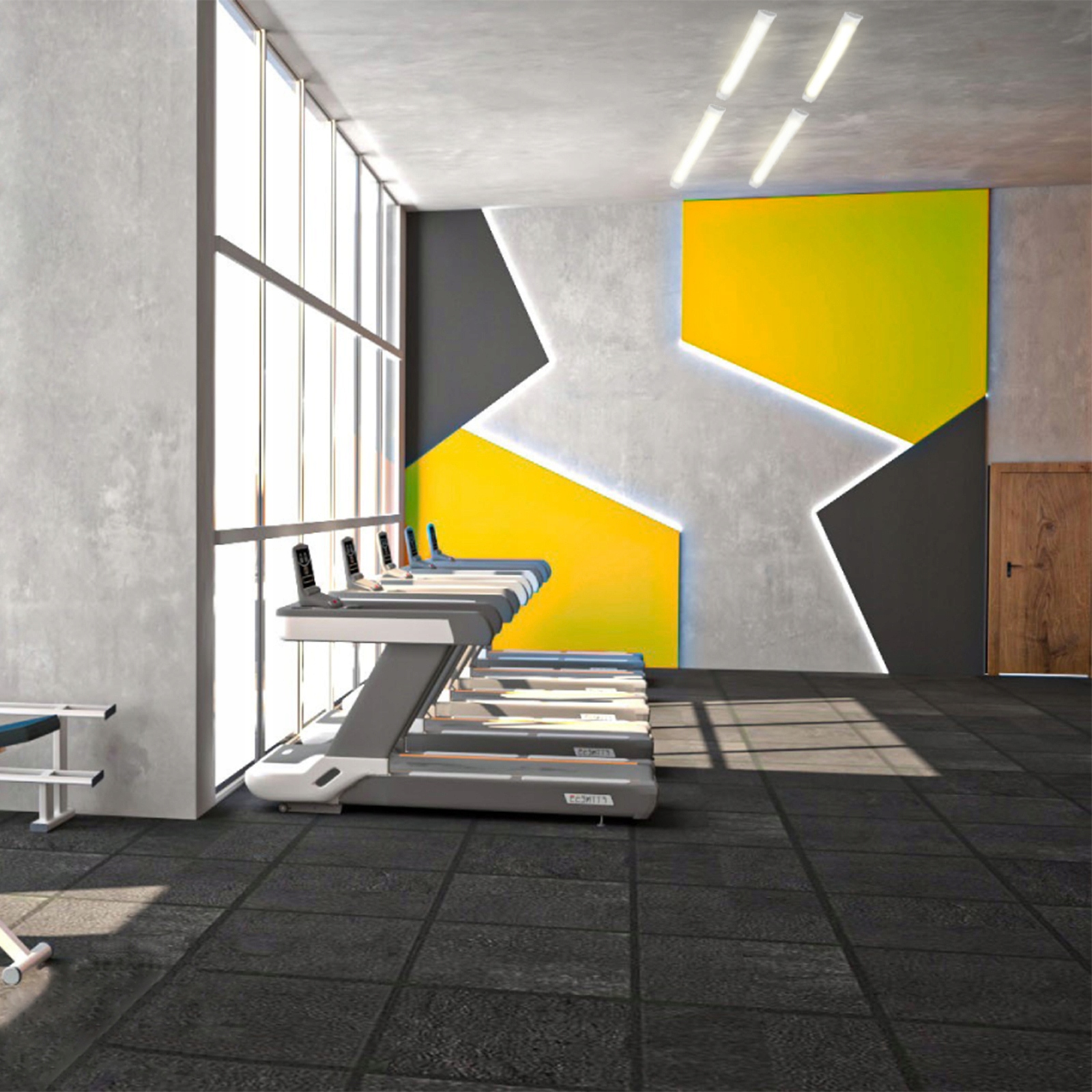 3x Lampa LED Natynkowa Panel 120cm do Garażu Warsztatu Oprawa Świetlówka Kolor biały