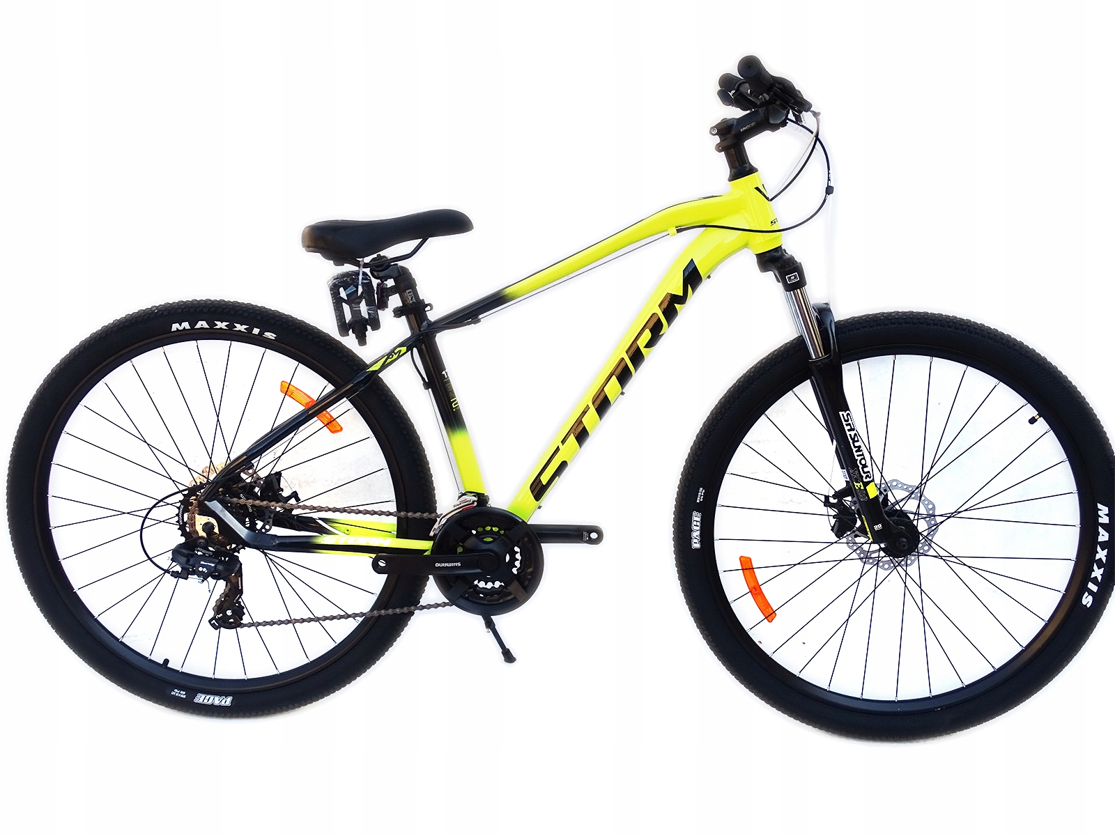 Rower 29 Storm Shark Górski Mtb Aluminiowy 17'' Żółty Wersja Limitowana