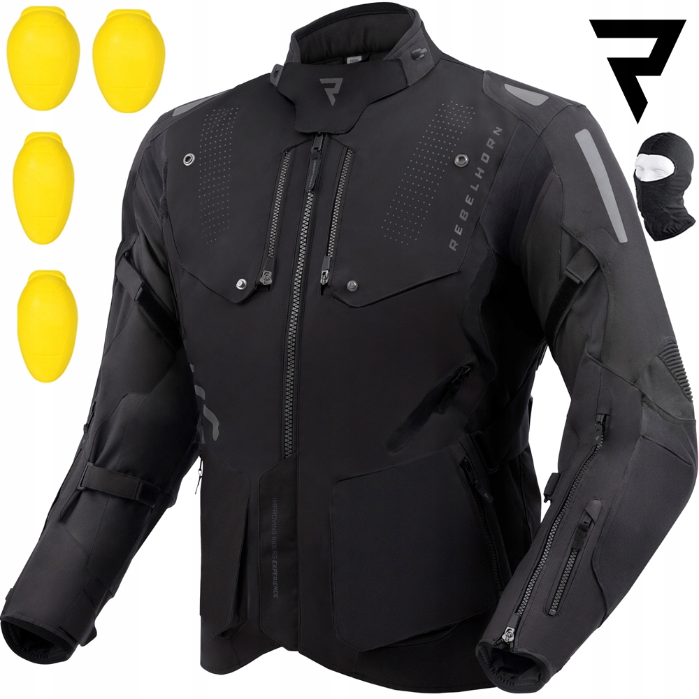 Motocyklová Bunda Rebelhorn Hiker IV Textilná Pánska Vodotesná Darčeky