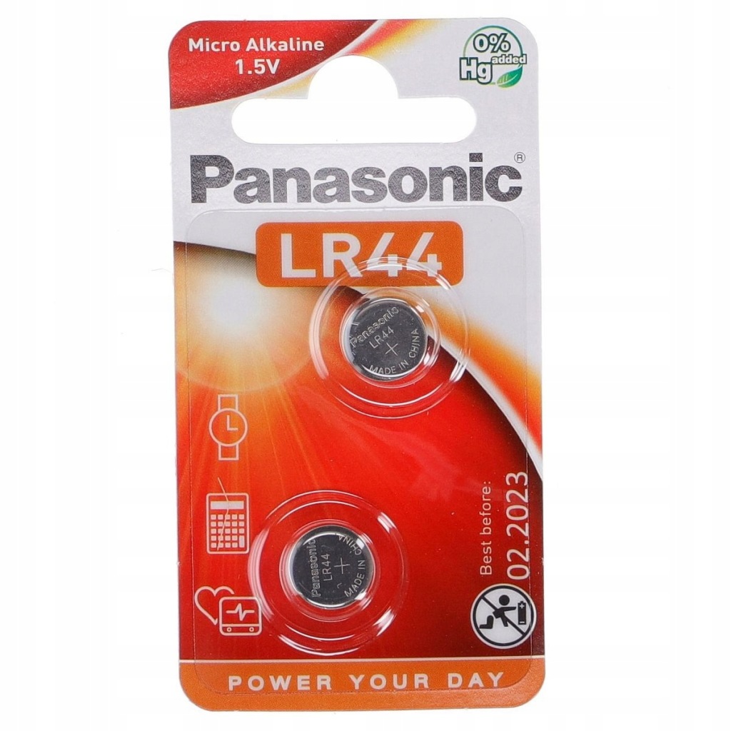 Baterie LR44 Panasonic 1,5V alkaliczna bateria