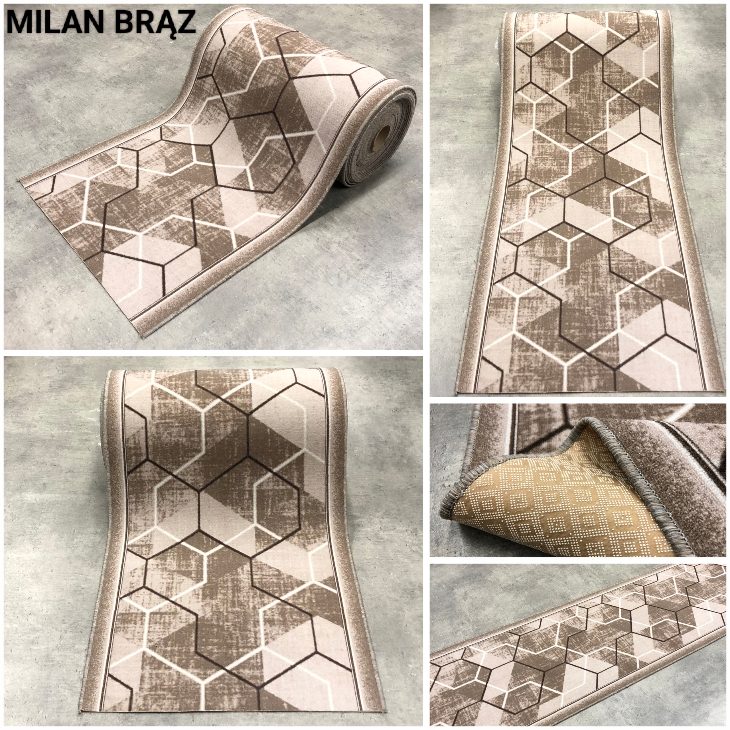 ANTYPOŚLIZGOWY MODNY CHODNIK 100cm WYTRZYMAŁY MIX Długość 10 cm