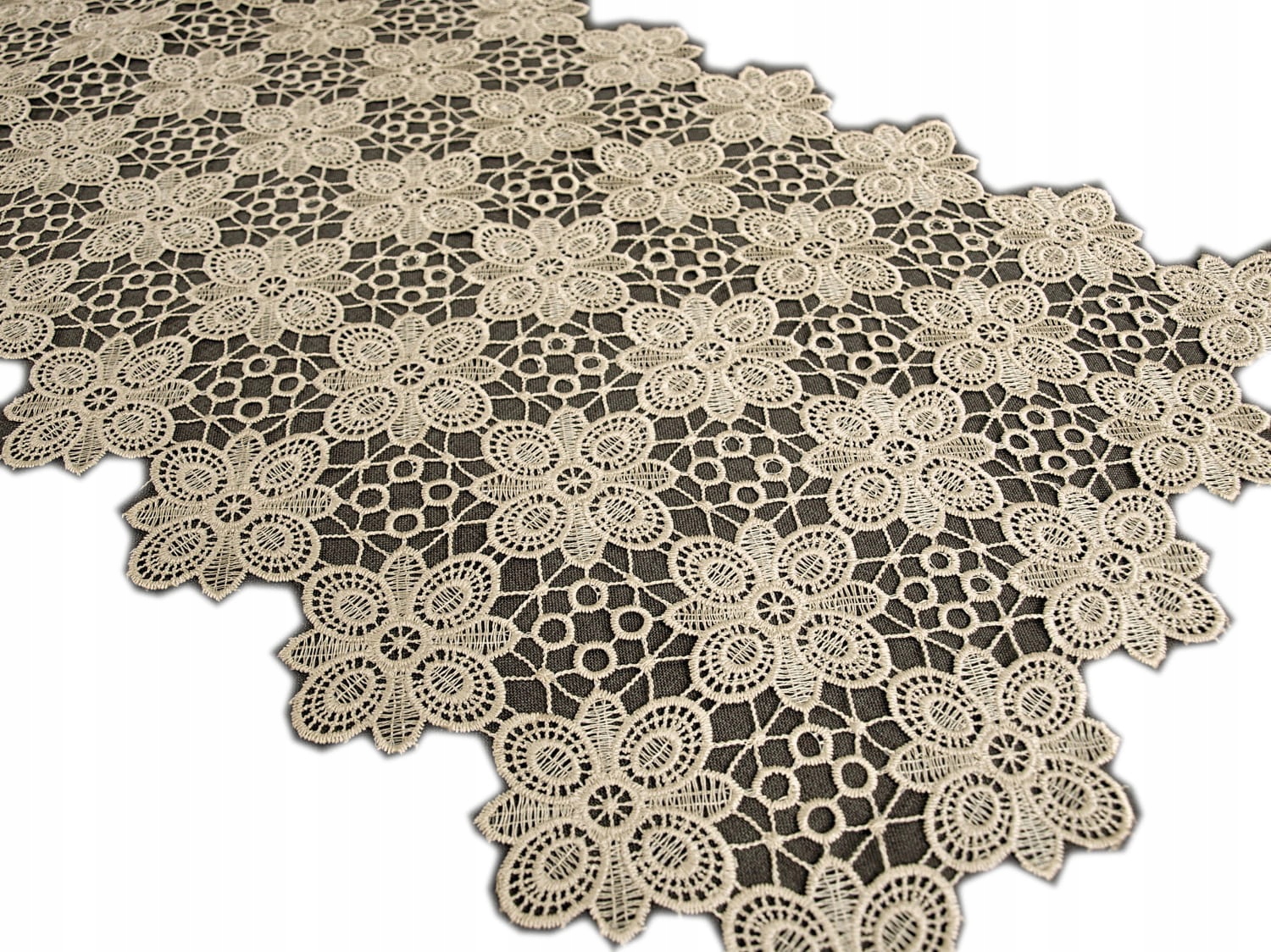 

Bieżnik 40x140 cm pełna gipiura złoty