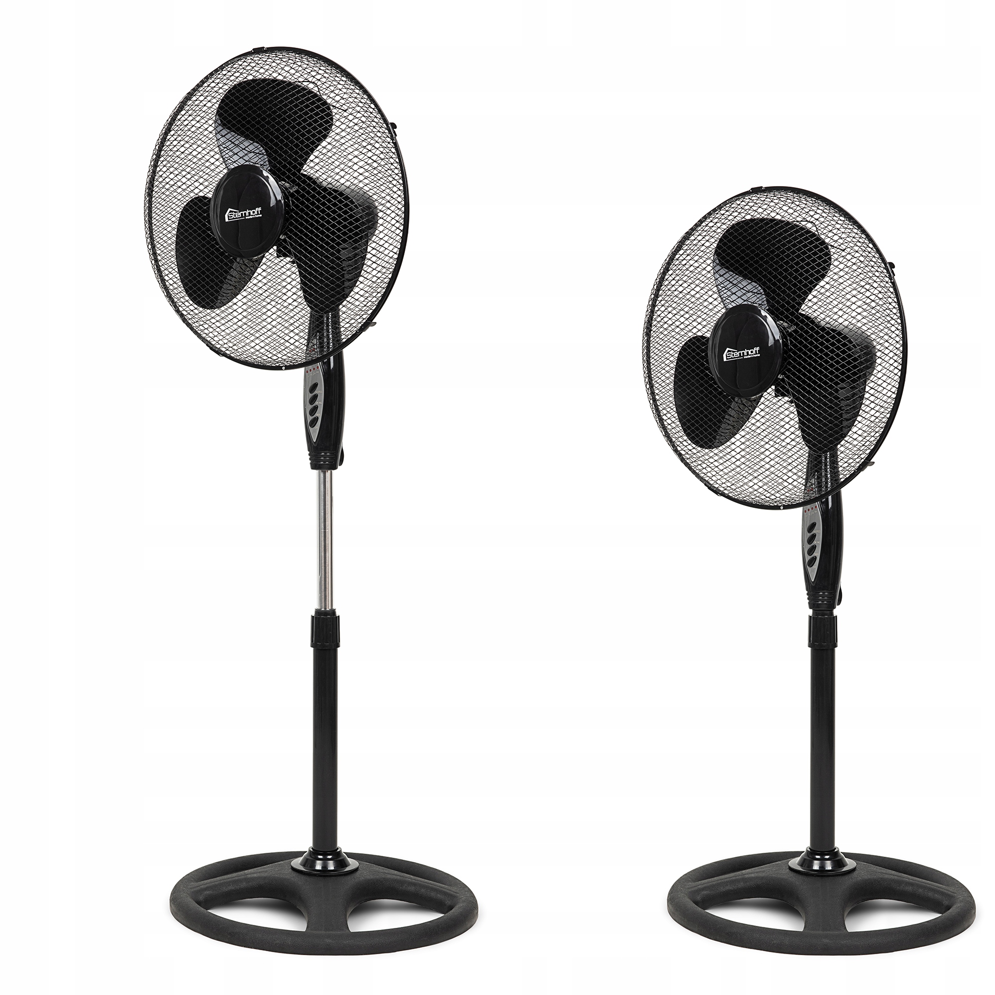 MOCNY WENTYLATOR STOJĄCY PODŁOGOWY WIATRAK REGULOWANY OBROTOWY TIMER PILOT Marka Sternhoff