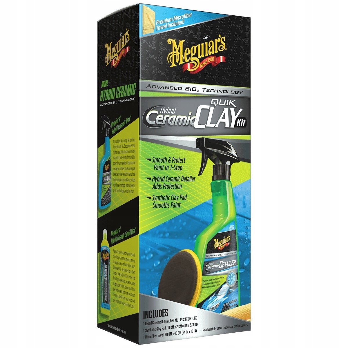 

Meguiars Ceramic Quik Clay Kit Zestaw glinkowania