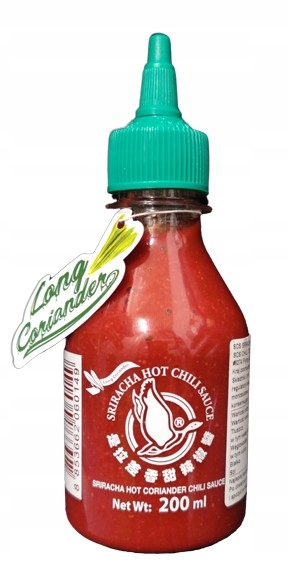 

Sos chili Sriracha z kolendrą 200 ml chili 61%