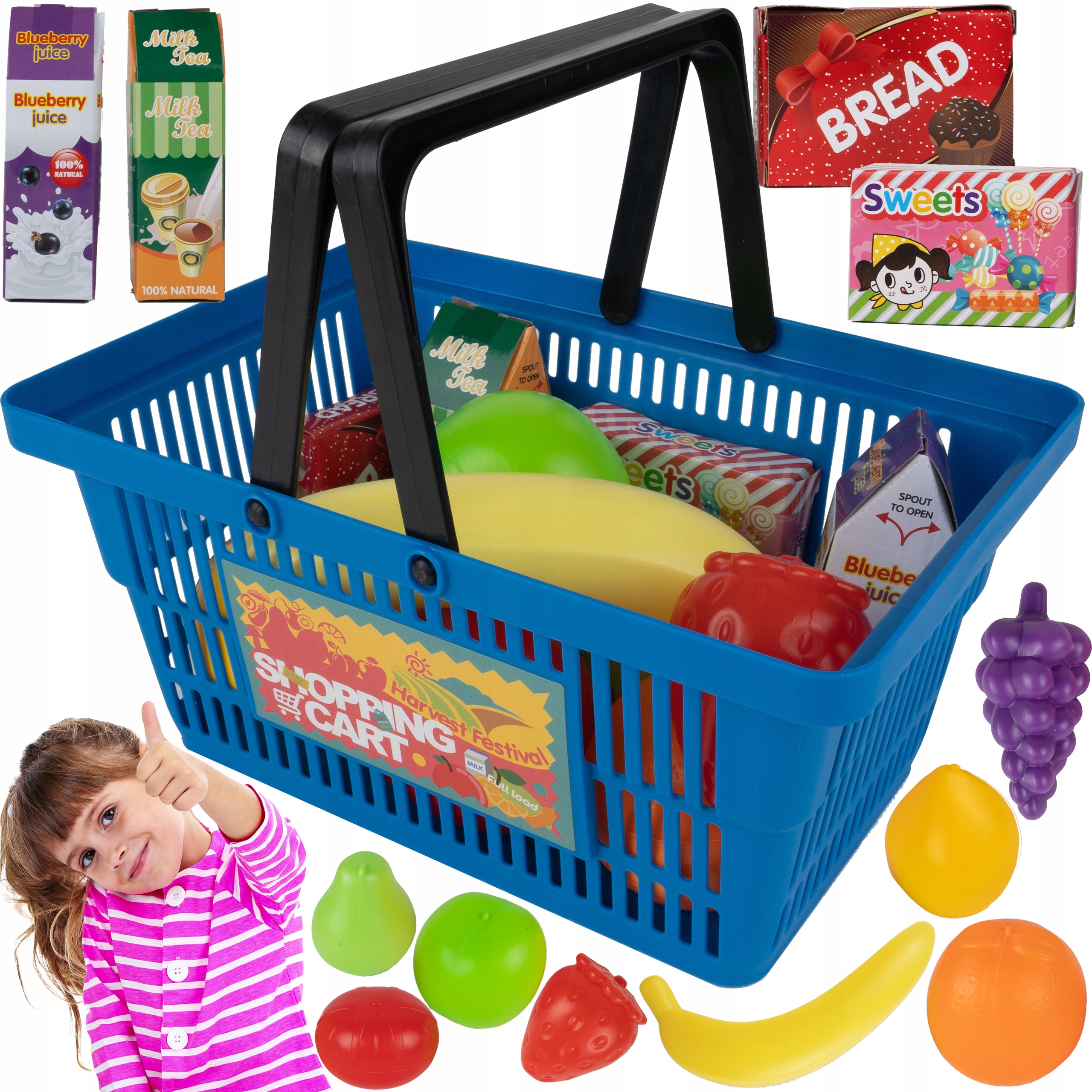 

Koszyk Sklepowy Na Zakupy+ Owoce Warzywa Produkty