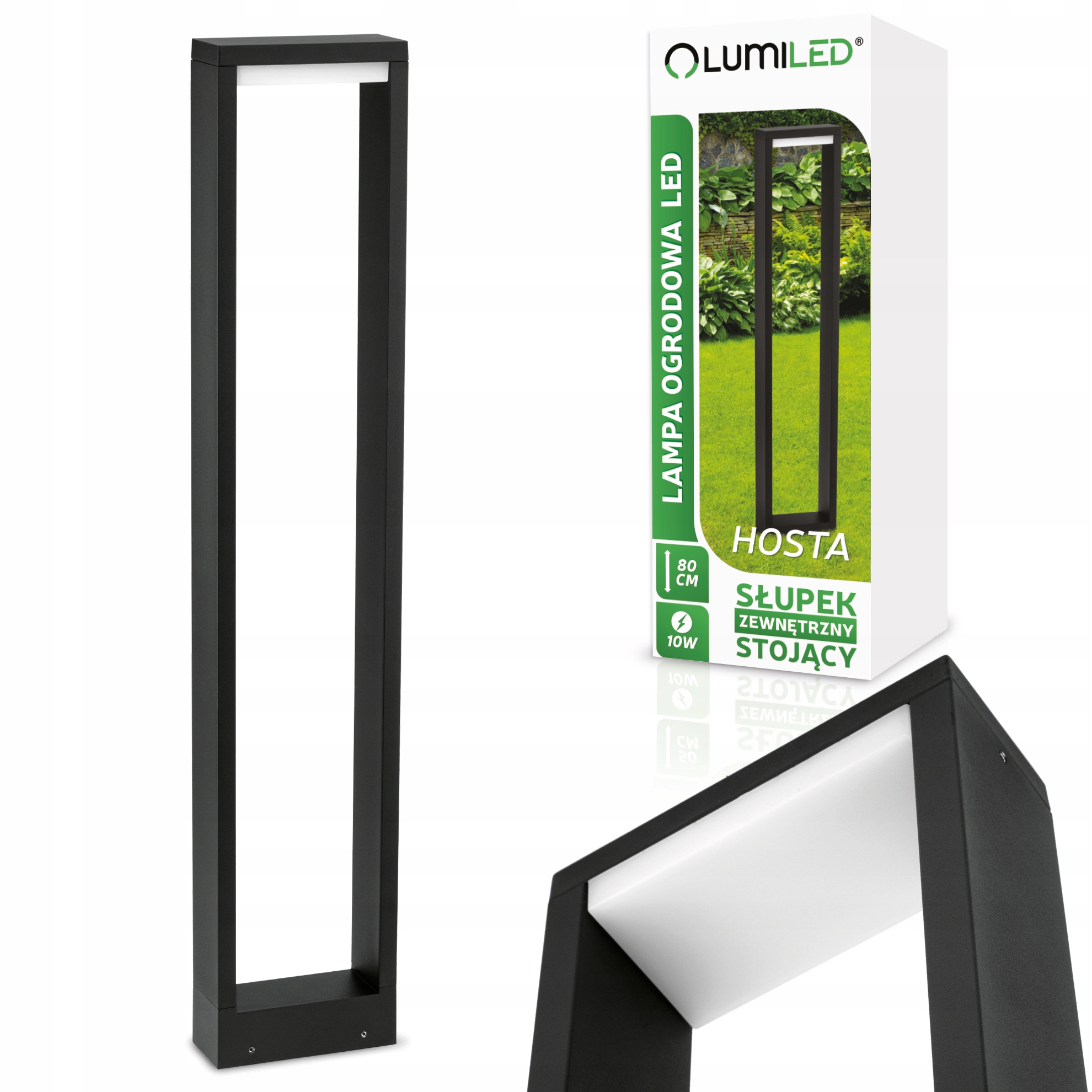 

Lampa Ogrodowa Led Zewnętrzna Stojąca Słupek 80cm