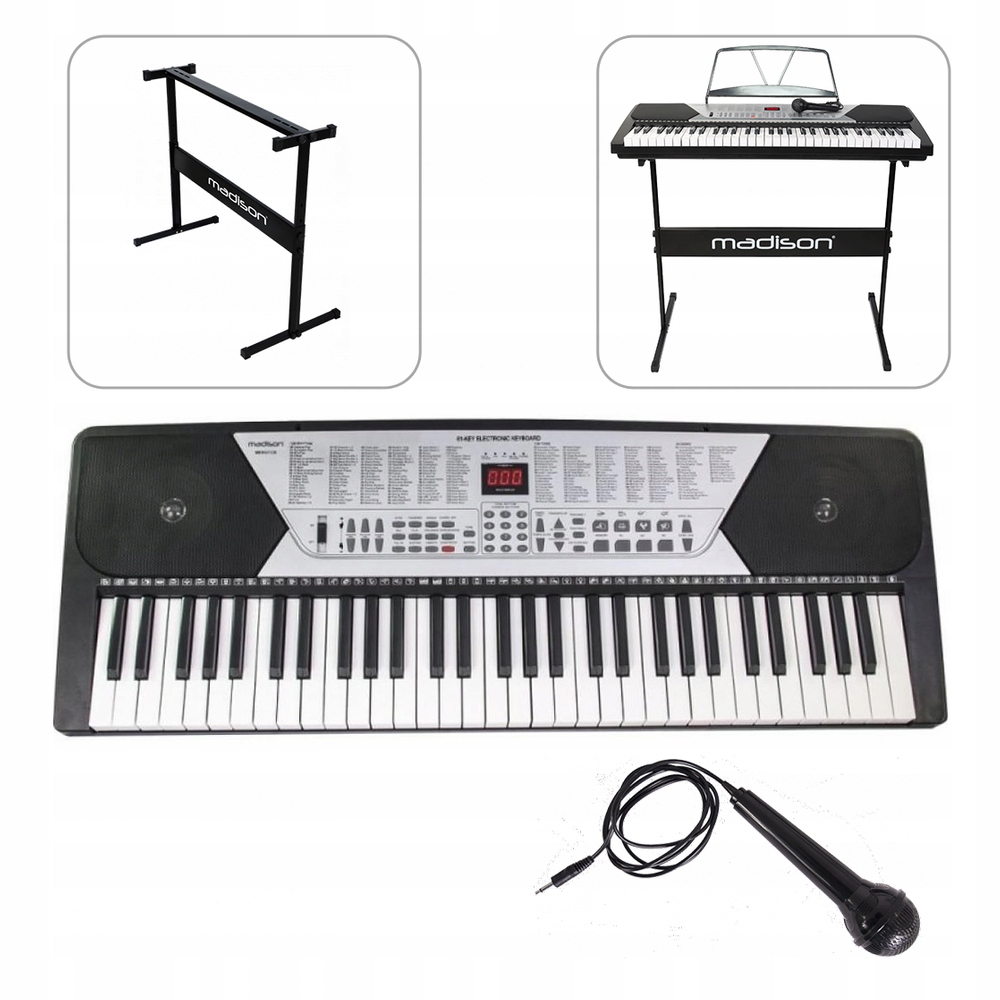 Keyboard Madison statyw mikrofon Zestaw Pro