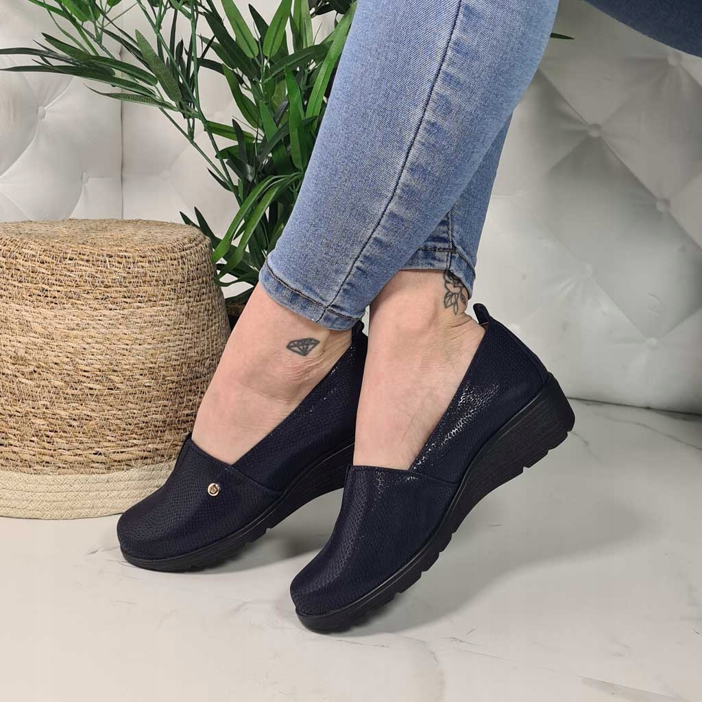 Półbuty Deoni 692 Granat Lico 40 Marka Deoni