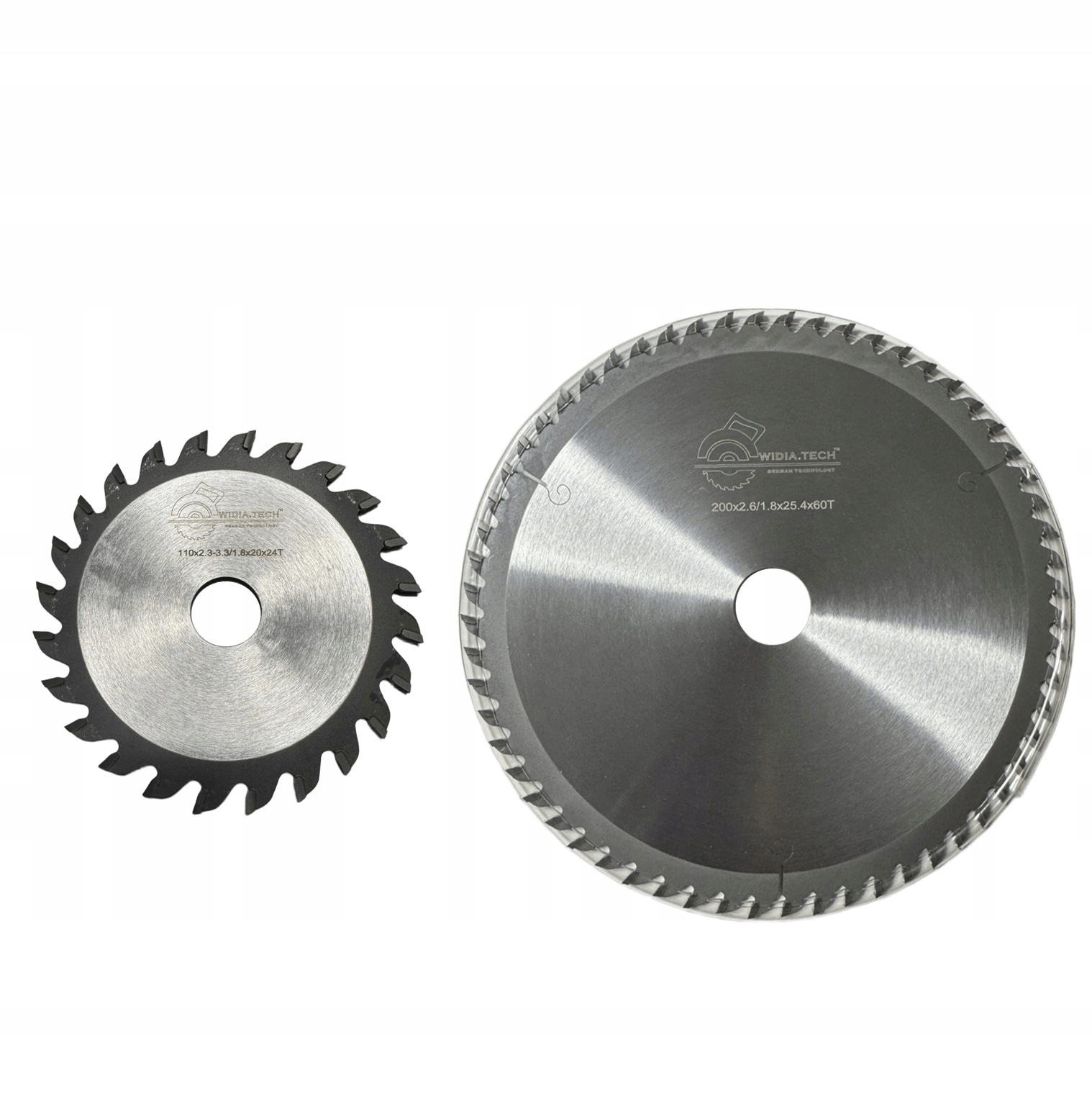 Zestaw podcinak trapezowy 110x20 mm tarcza 200x25,4x60T do piła TrendEco