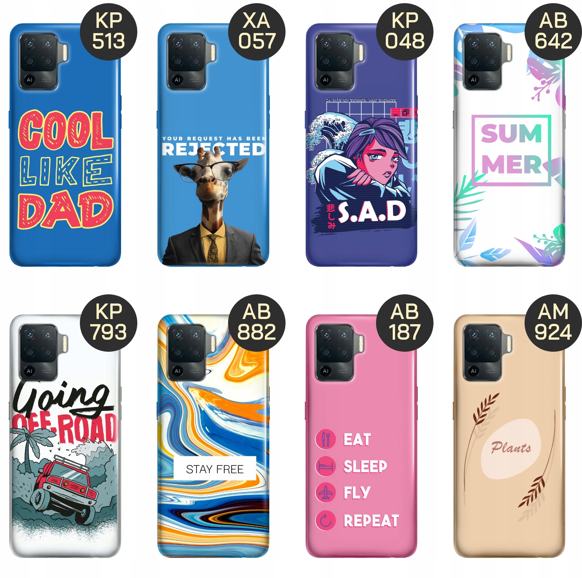 ETUI DO OPPO RENO 5 LITE WZORY Z NAPISAMI NAPISY TEKSTY OBUDOWA POKROWIEC Dedykowany model Oppo Reno 5 Lite