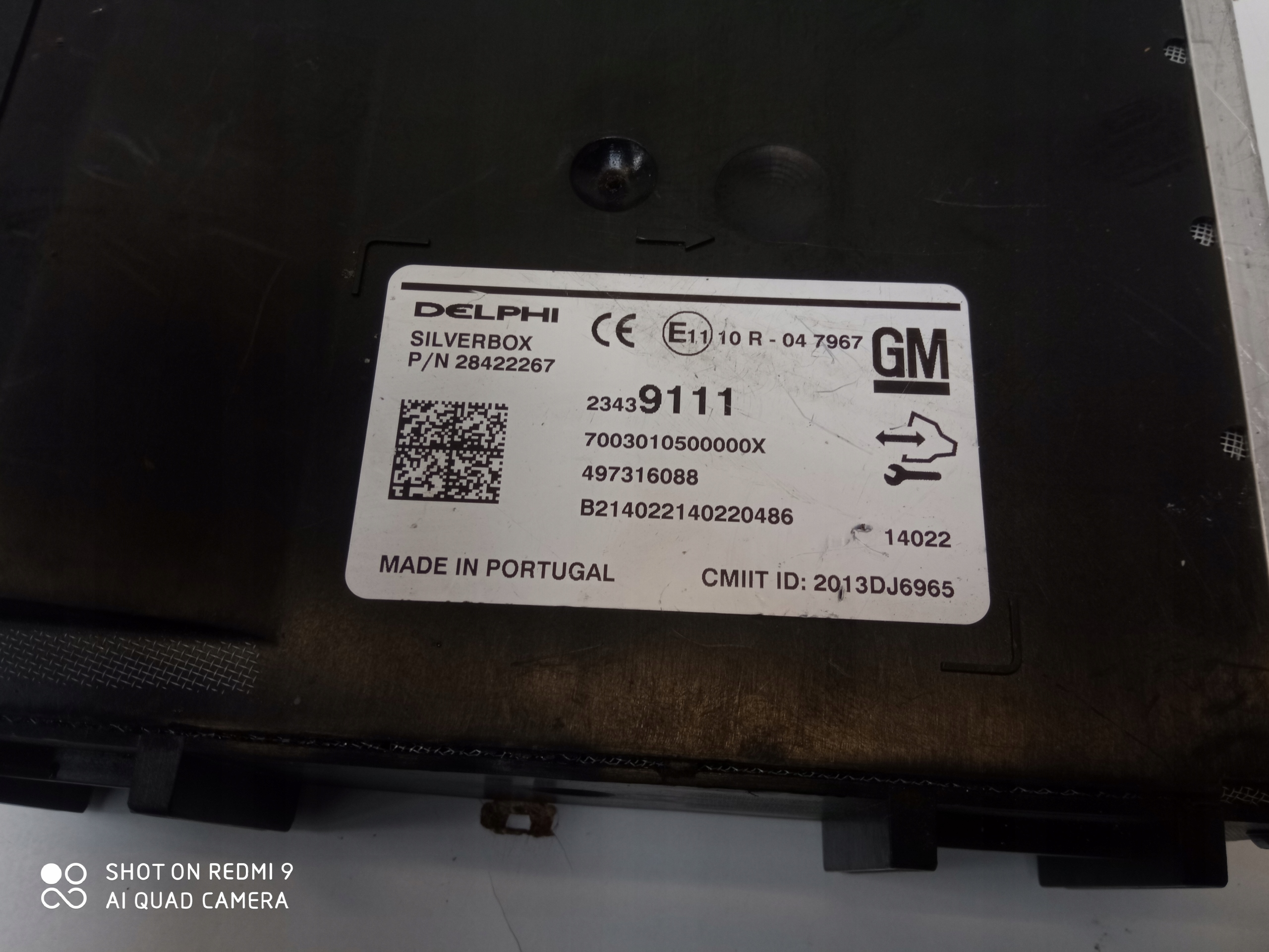 OPEL INSIGNIA A modulo SILVERBOX 23439111