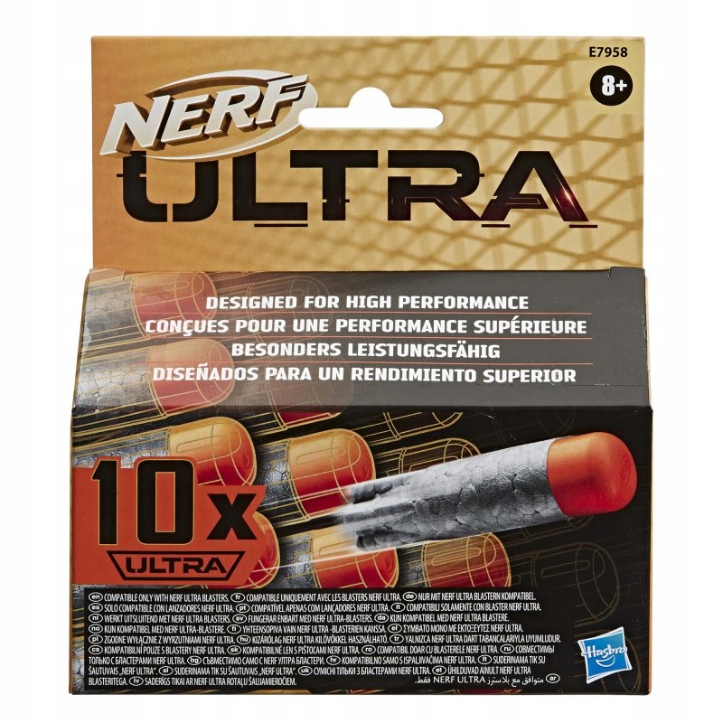 NERF ULTRA STRZAŁKI DO WYRZUTNI ZESTAW 10x NABOJE