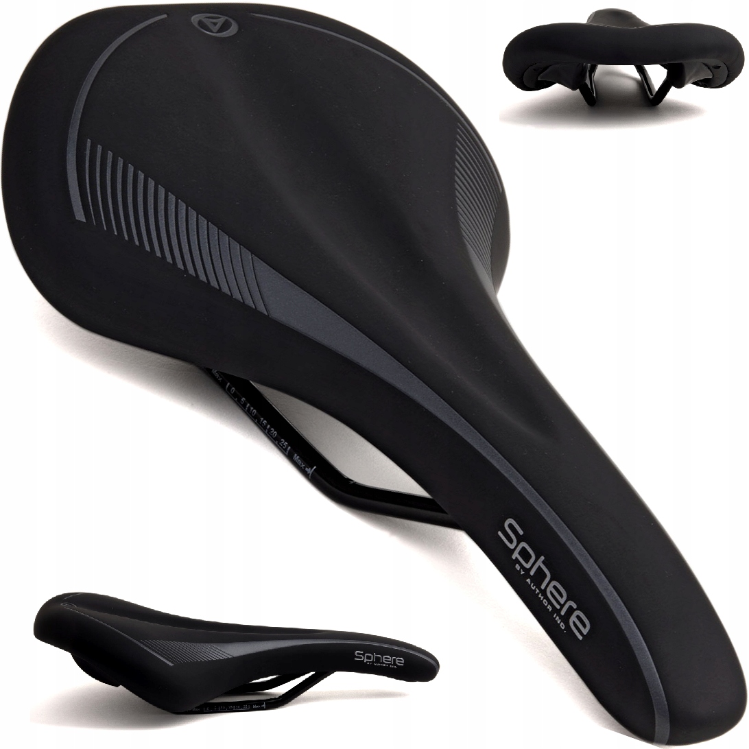 Siodełko rowerowe Author Sphere X7 280mm x 160mm czarne